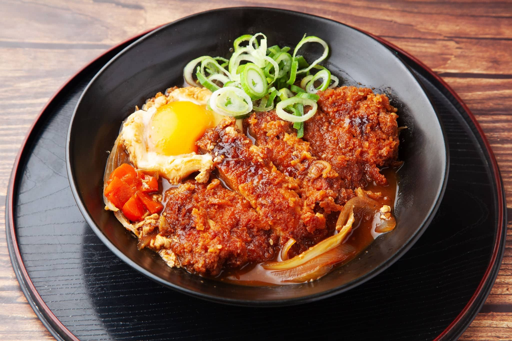 Pork cutlet simmered in miso sauce