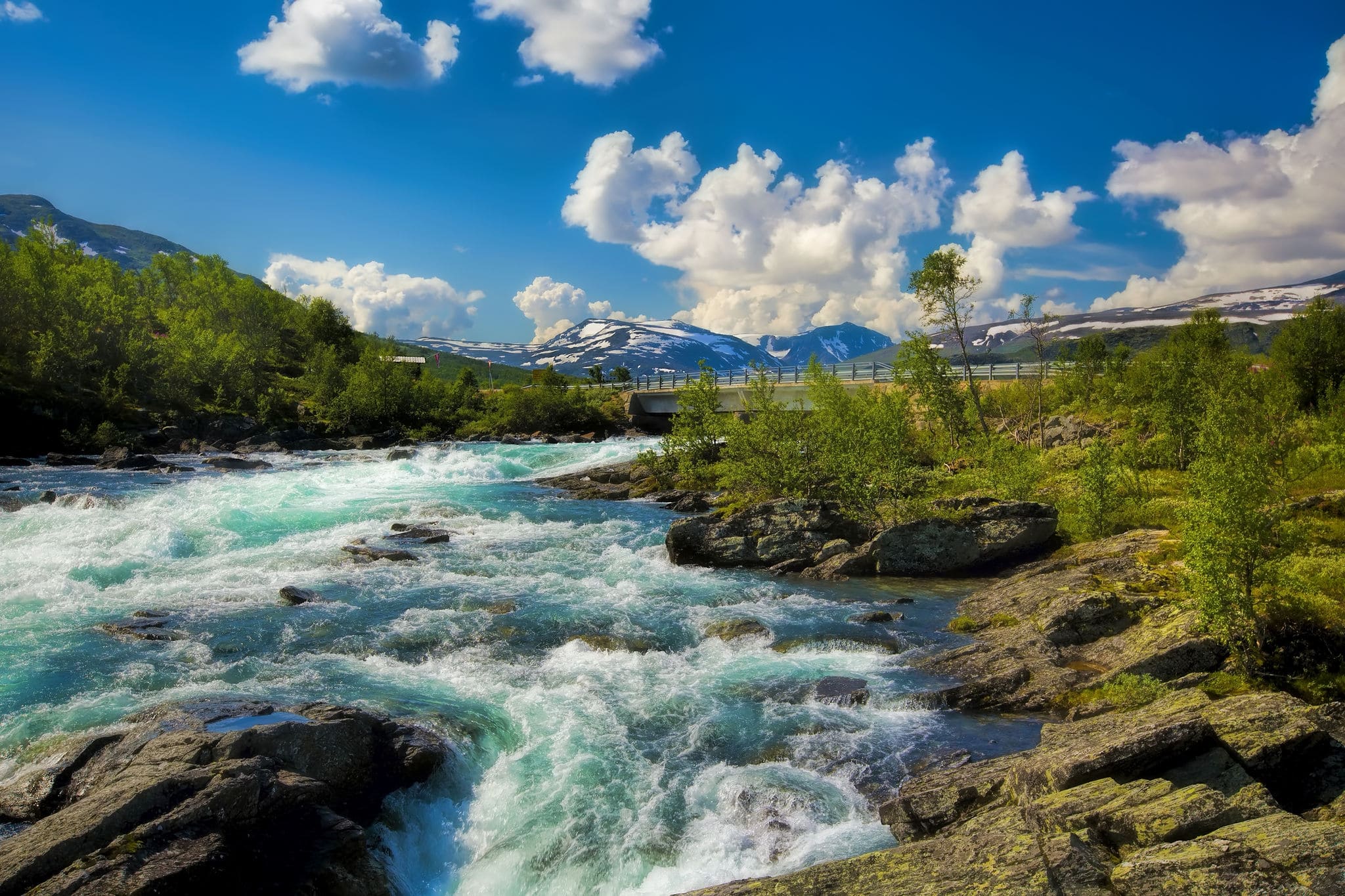 View of the beautiful nature of Stryn, Norway