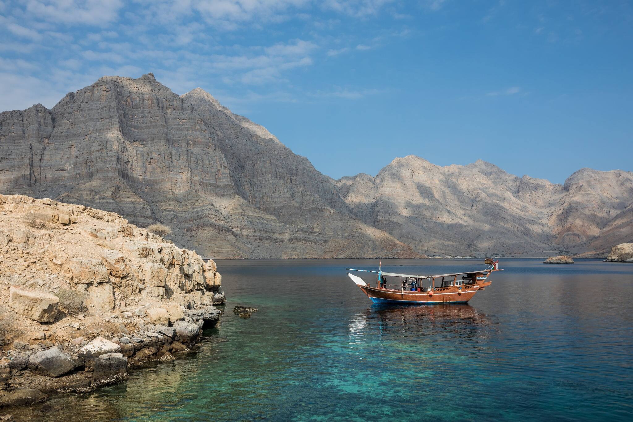 Fjords near Khasab, Musandam, Oman