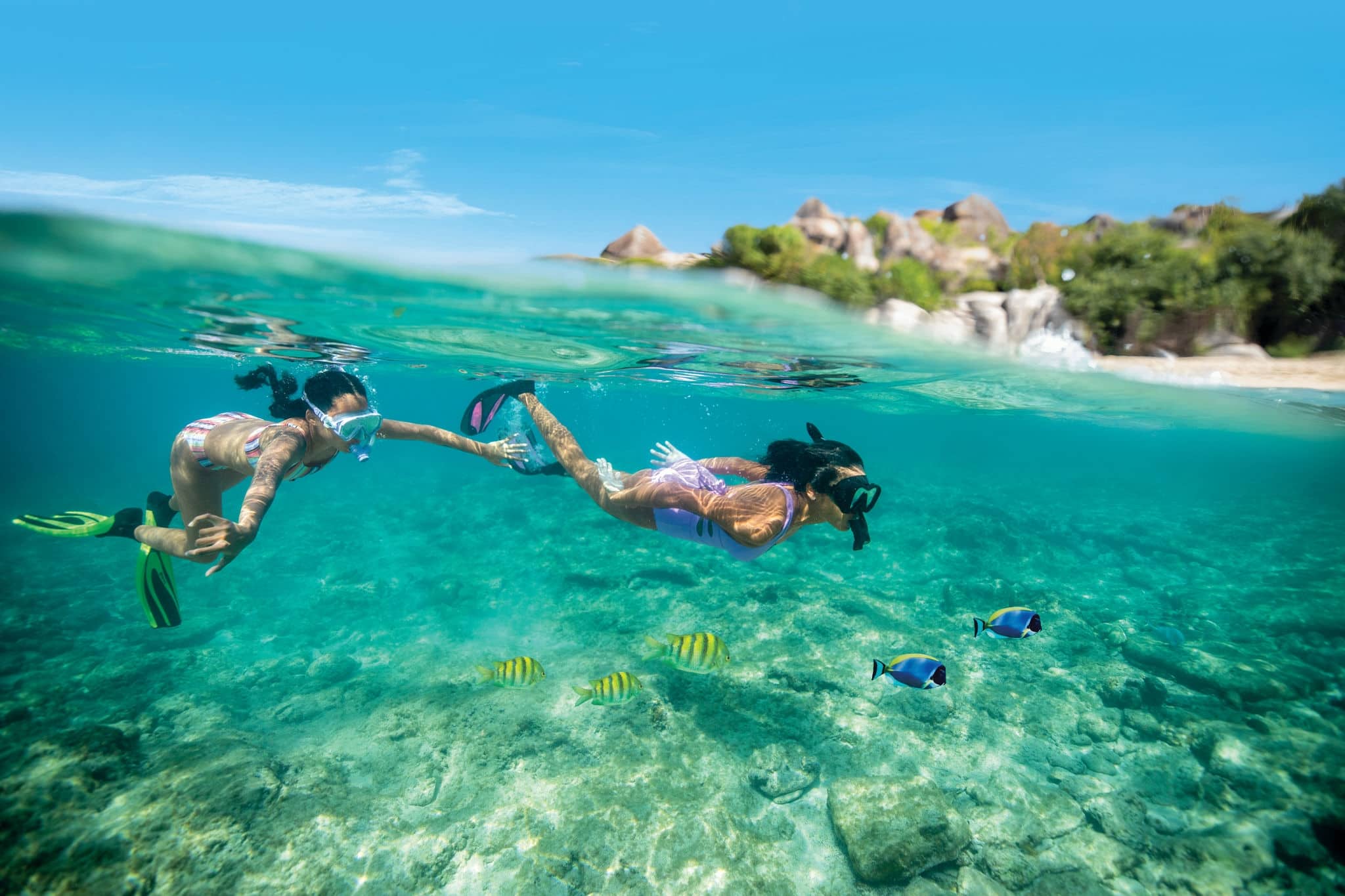 NCL Eastern Caribbean Tortola Women Snorkling