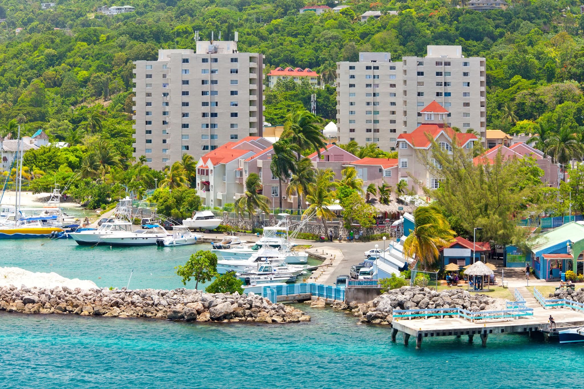 Town Center in Ocho Rios, Jamaica