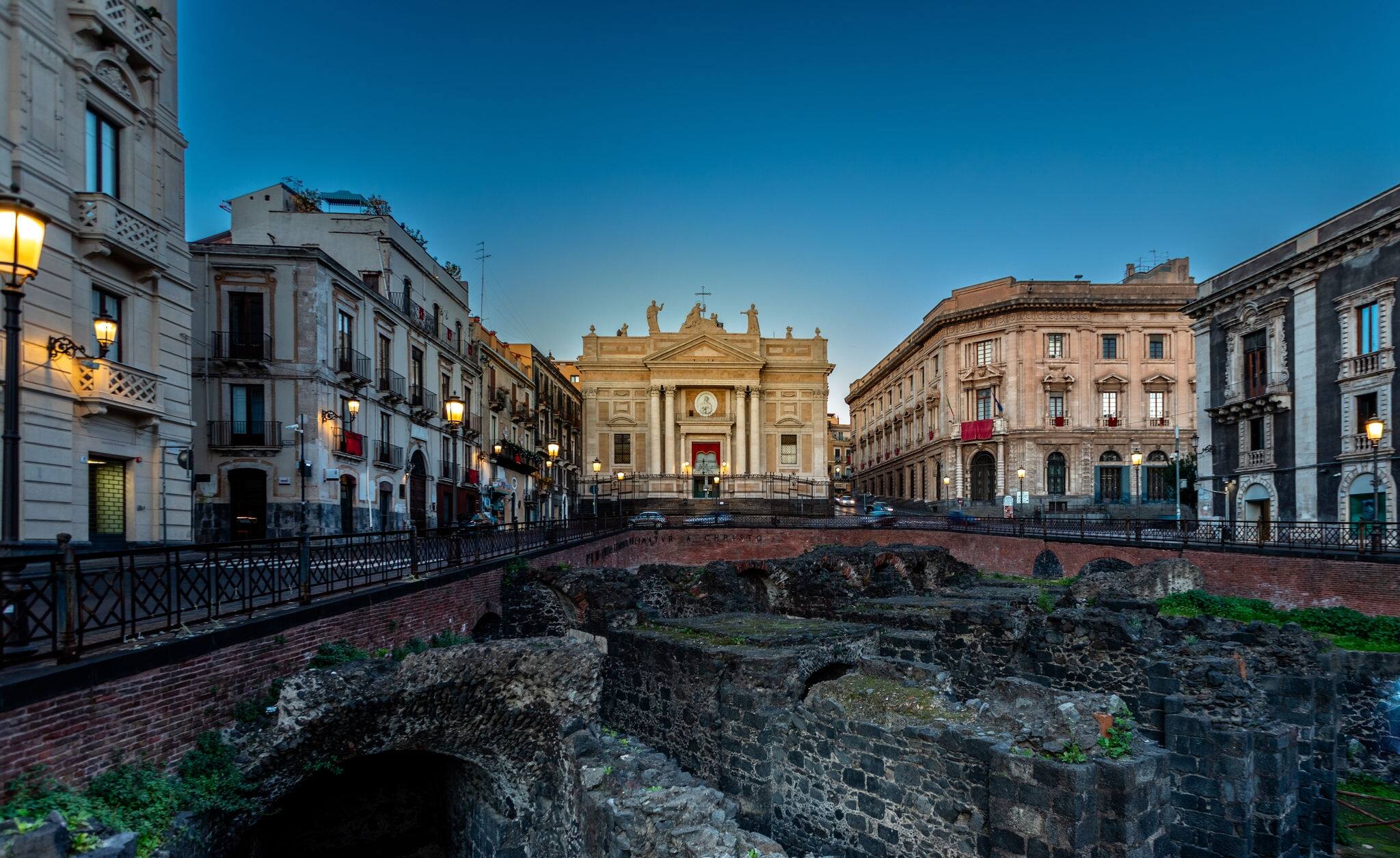 Early morning in Catania, Italy