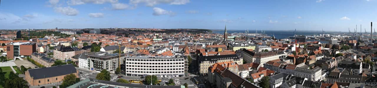 Aarhus Denmark City Panorama
