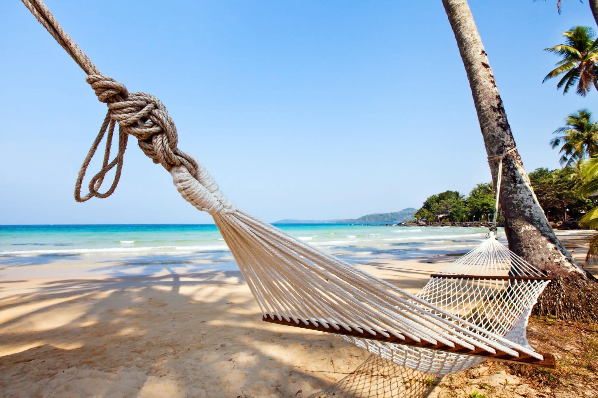 relaxation on exotic tropical beach