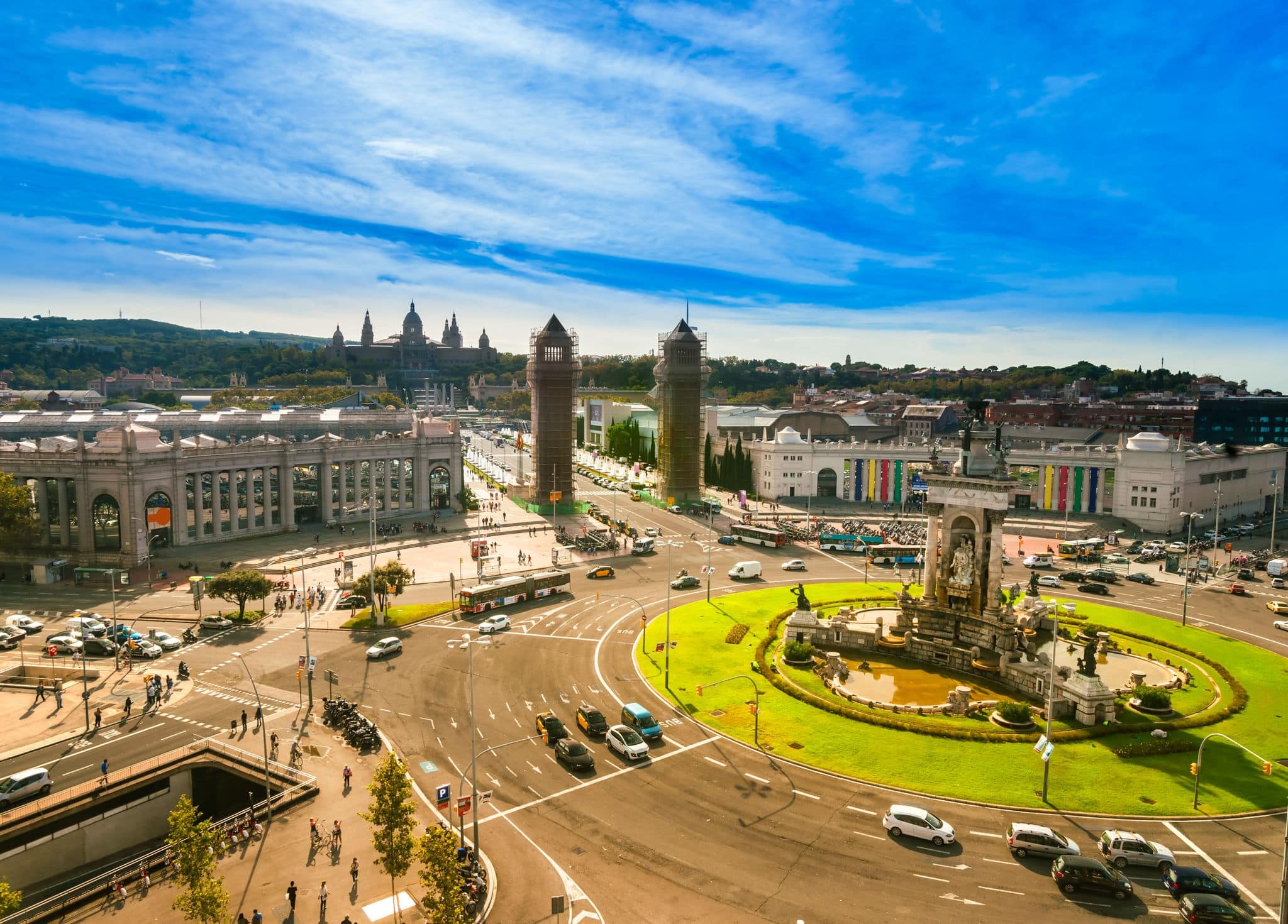 Placa de espanya, Barcelona. Spain