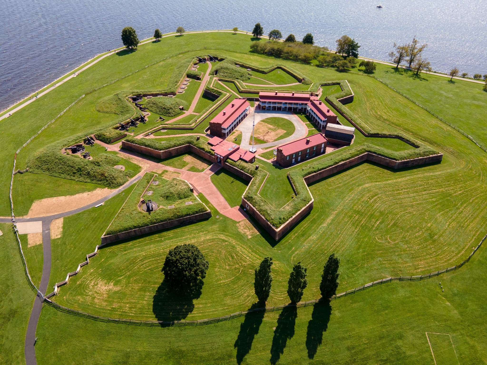 Fort McHenry from the air, Baltimore