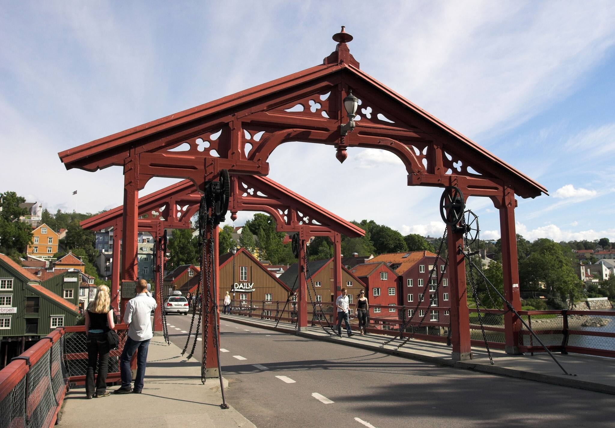 Old bridge in Trondheim