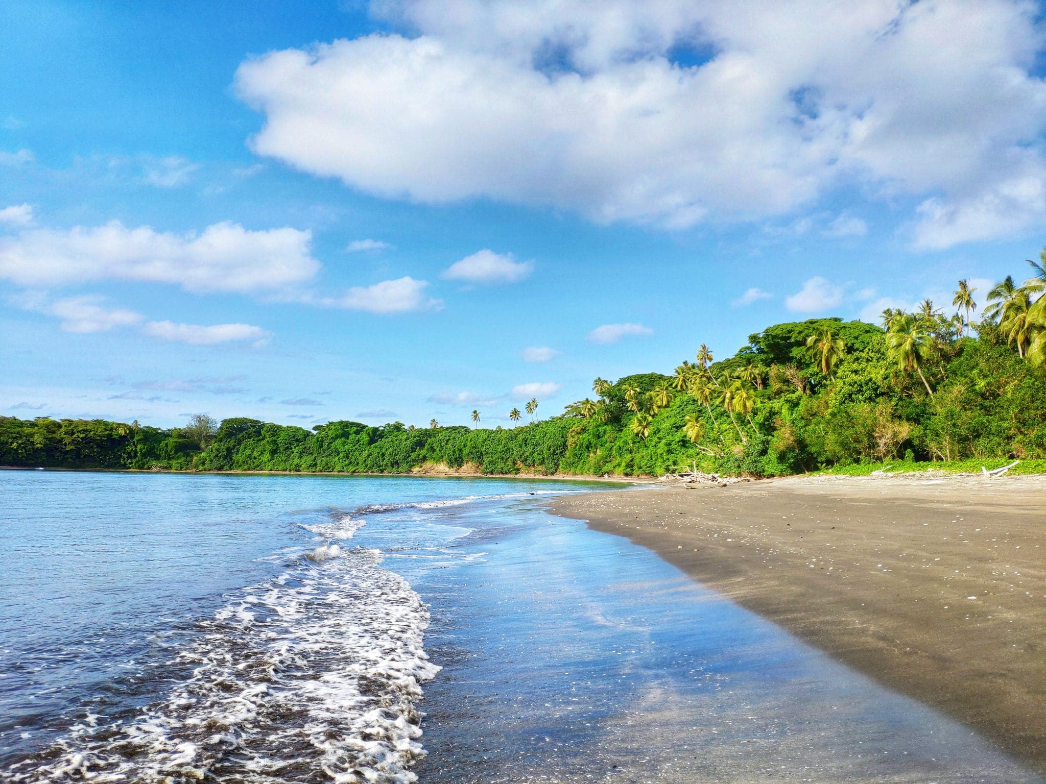 White sand beach in South of Tanna, Vanuatu