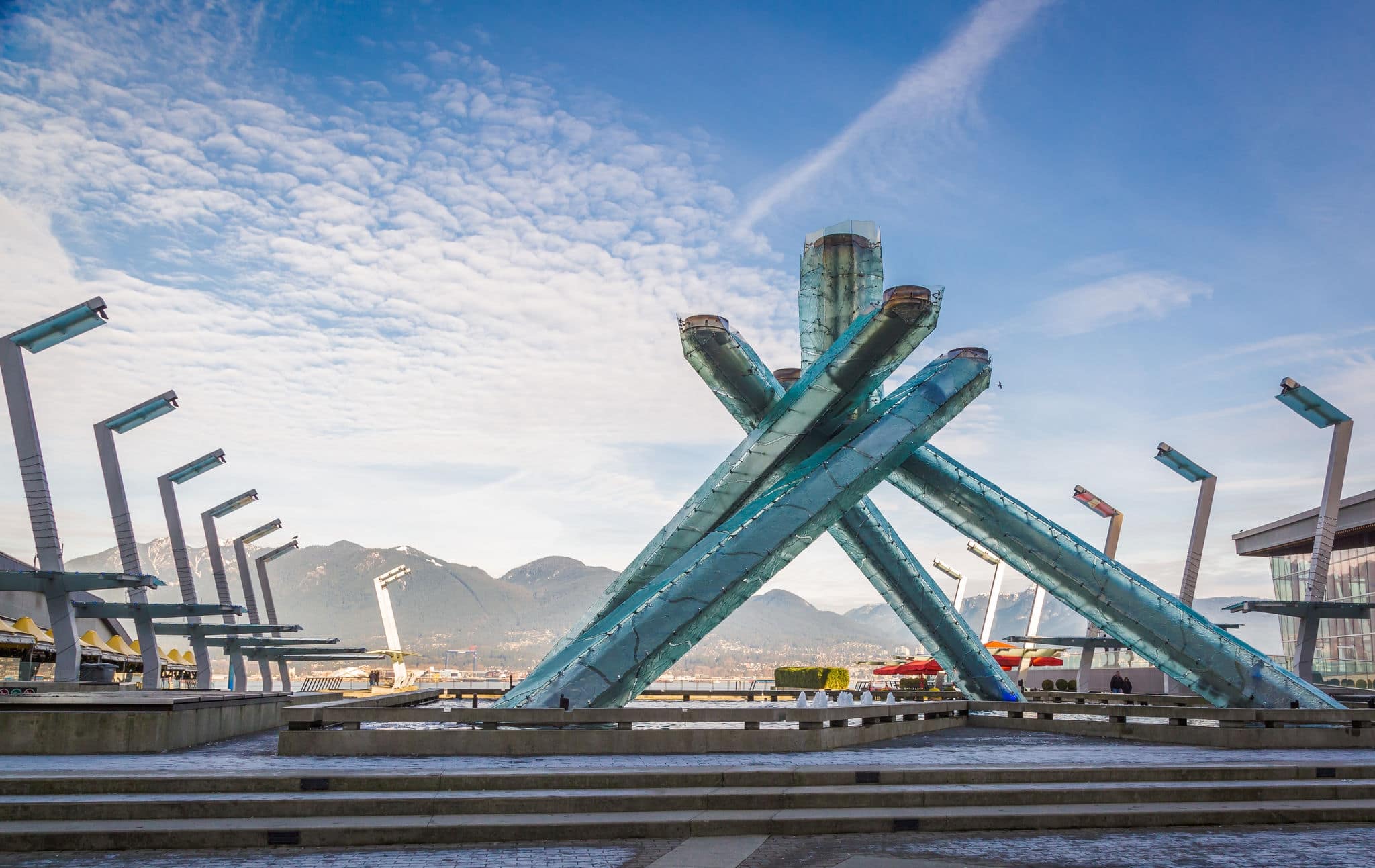 Olympic Cauldron at Jack Poole Plaza, Vancouver, British Columbia