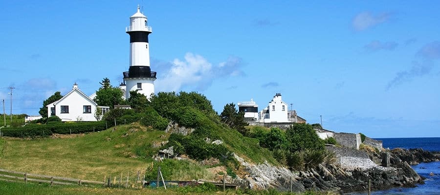 Shrove Lighthouse along the north coast of Ireland.