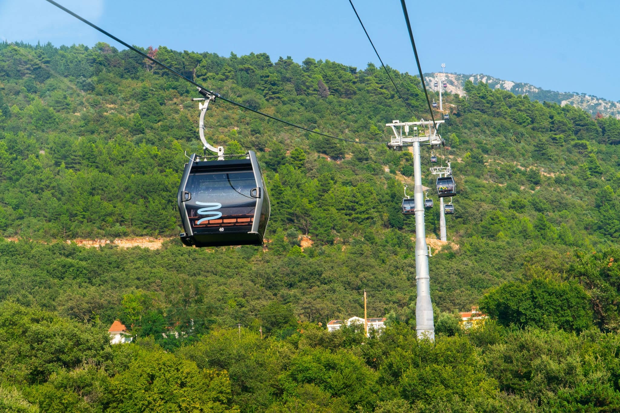 Tivat cable car from above, Montenegro