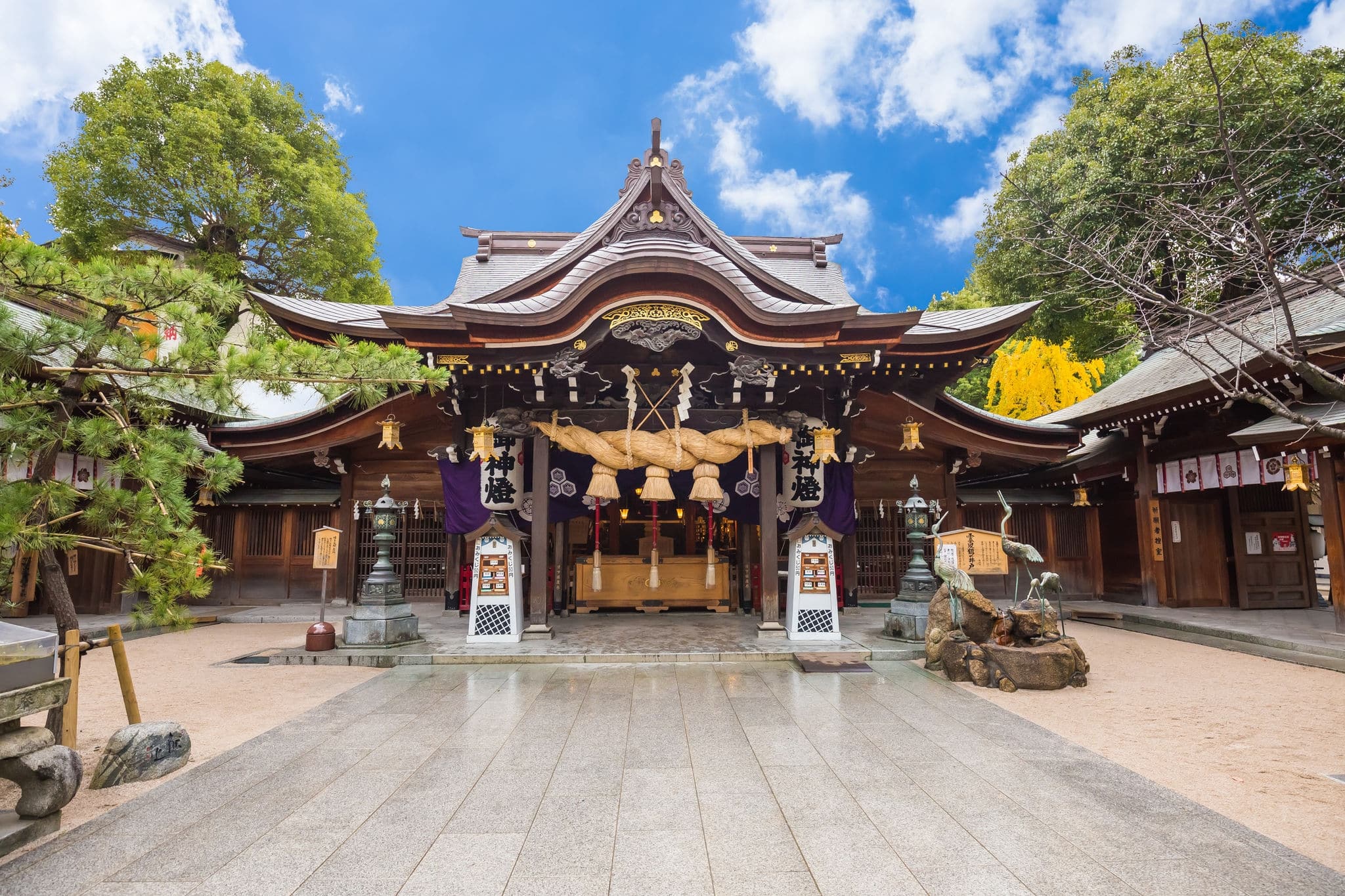 Tocho-ji temple or Fukuoka Giant Buddha temple in Fukuoka, Japan.