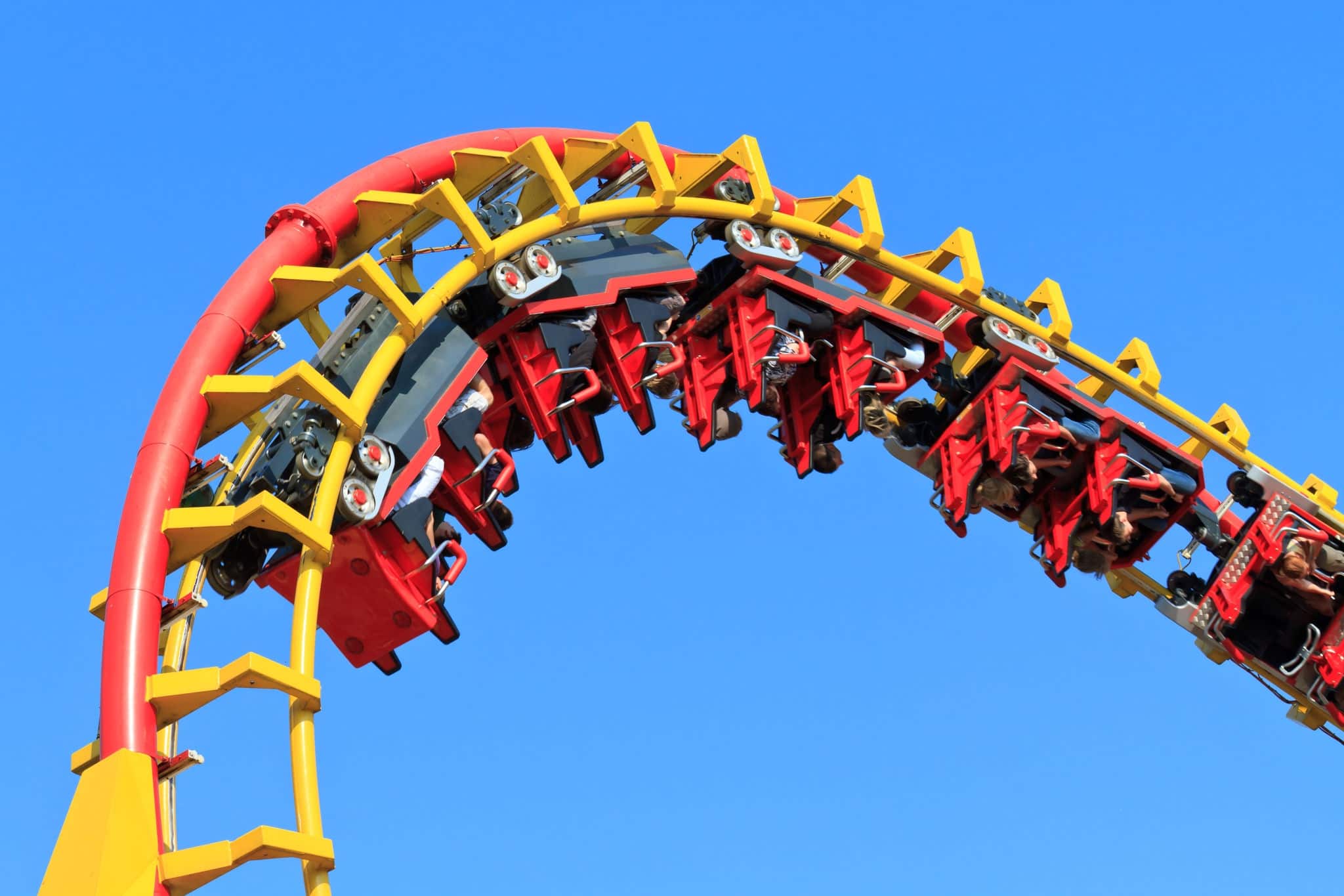 Rollercoaster Ride (against blue sky)