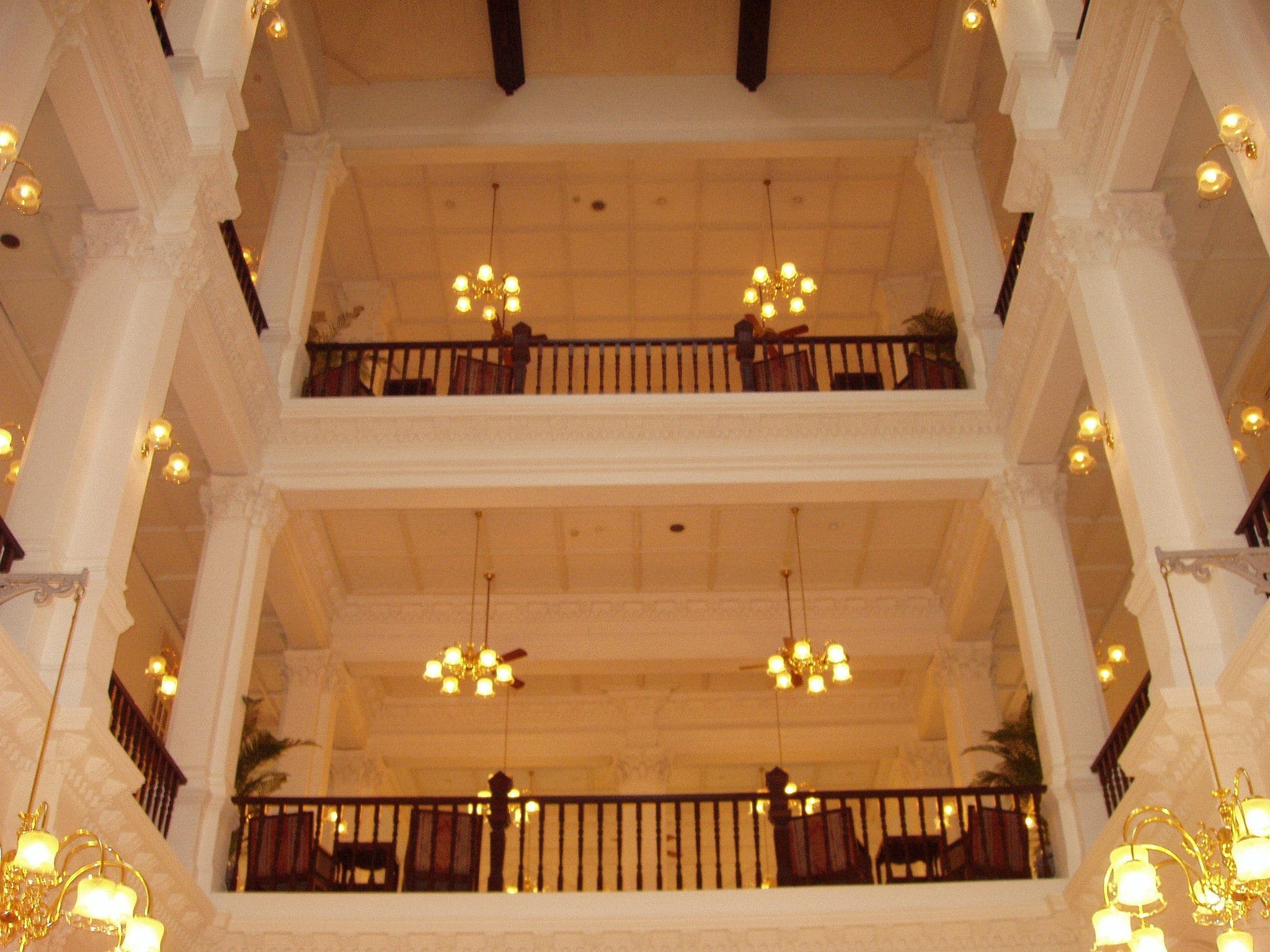 inside raffles hotel, singapore