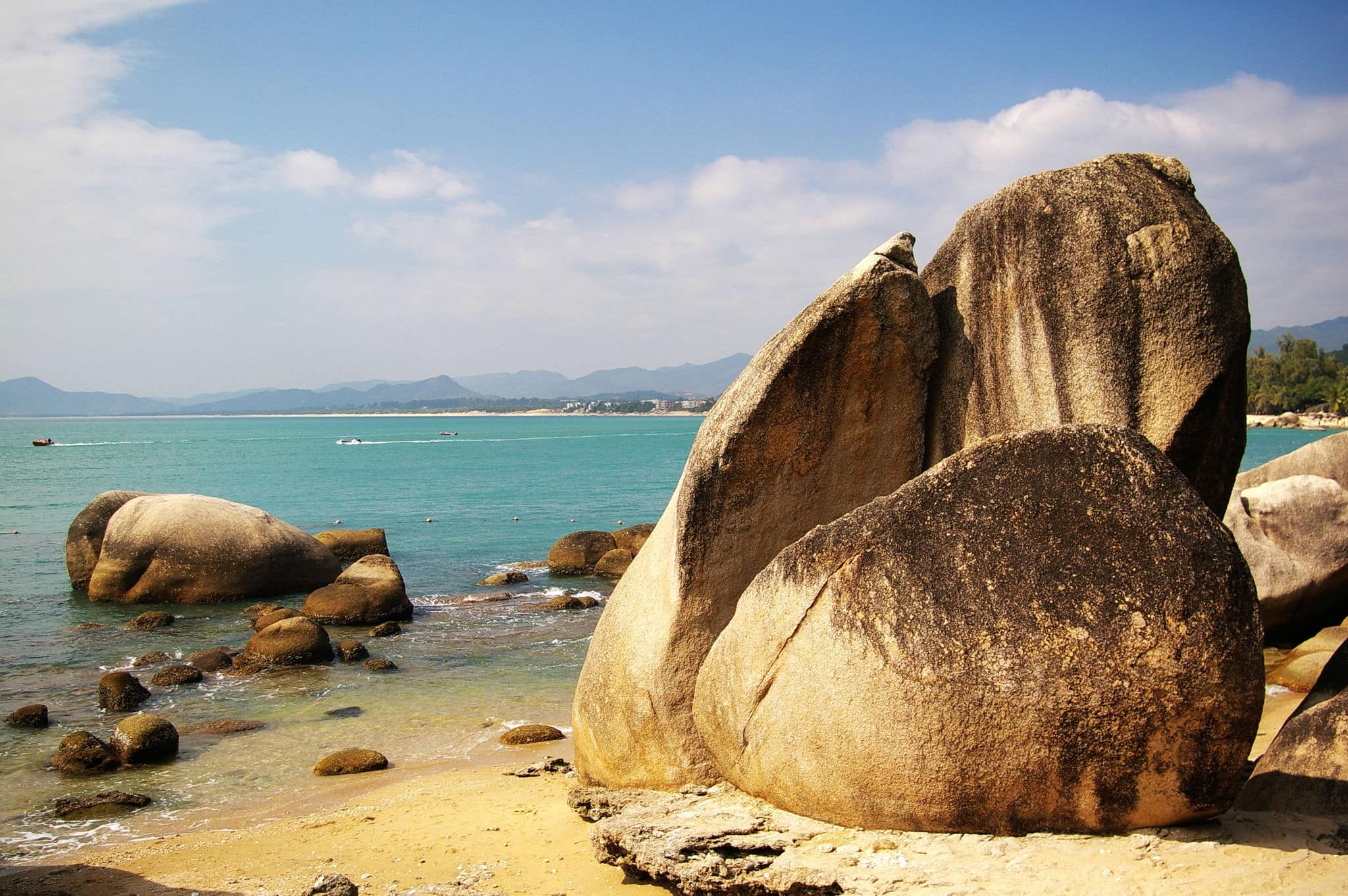 Beach in Hainan Island, China.