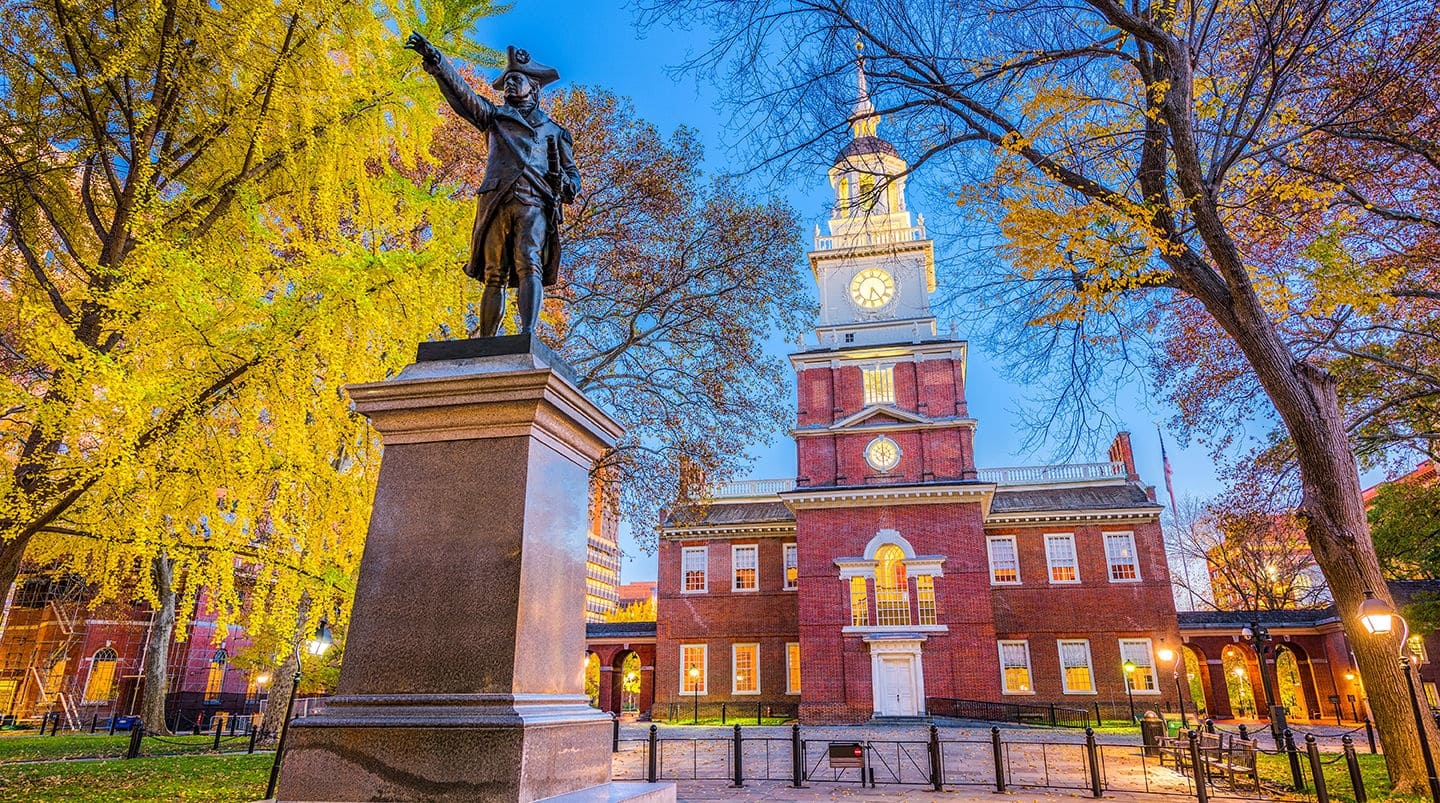 Independence Hall in Philadelphia, Pennsylvania, USA.