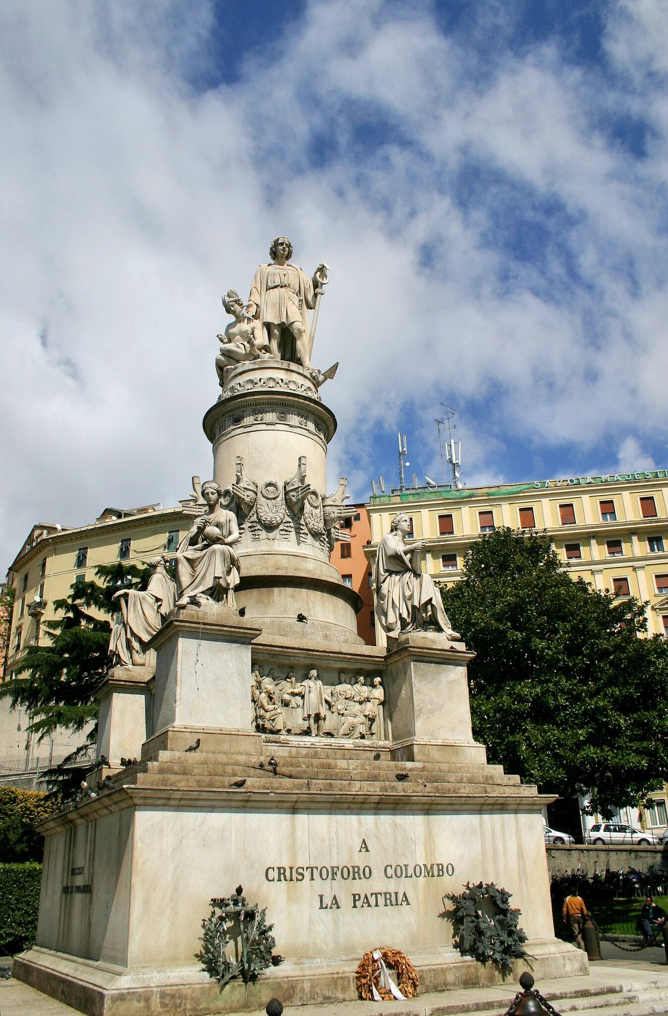Columbus’s statue in Genoa, Italy