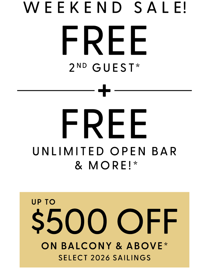 50% OFF All Cruises