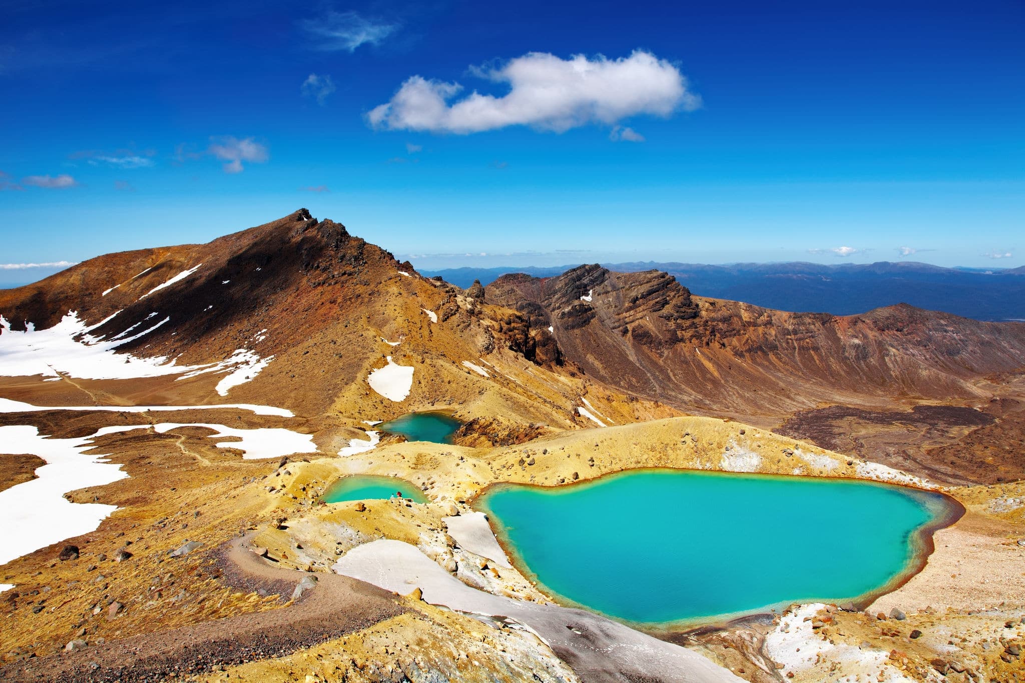 Emerald Lakes, Tongariro National Park, New Zealand