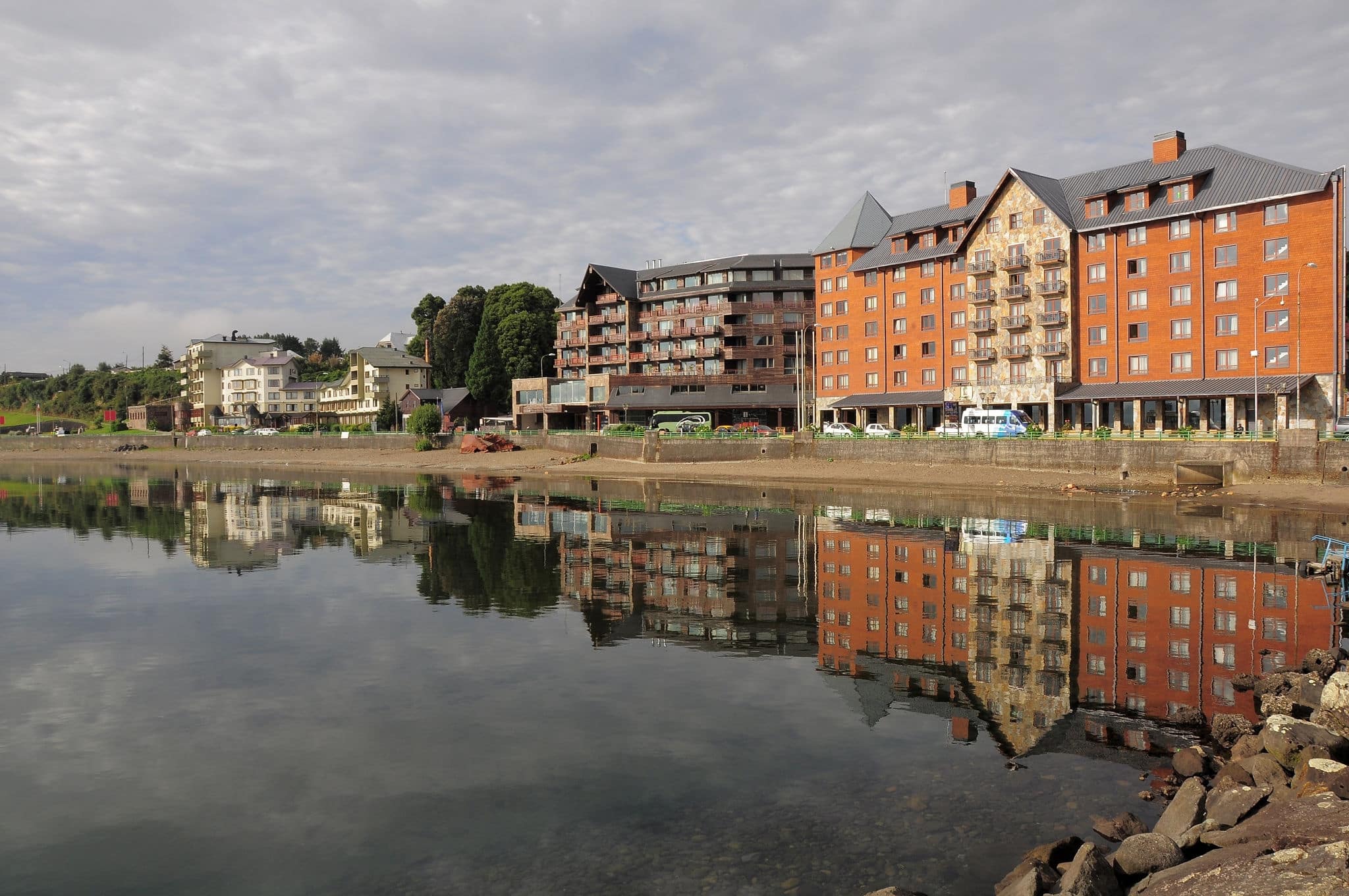 Puerto Varas. Coast of Llanquihue lake. Chile.