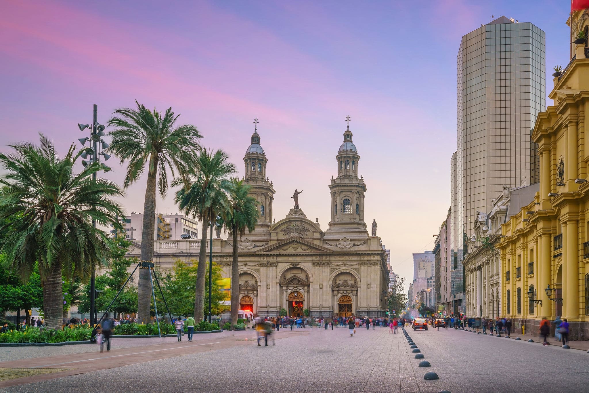 Plaza de las Armas square in Santiago, Chile