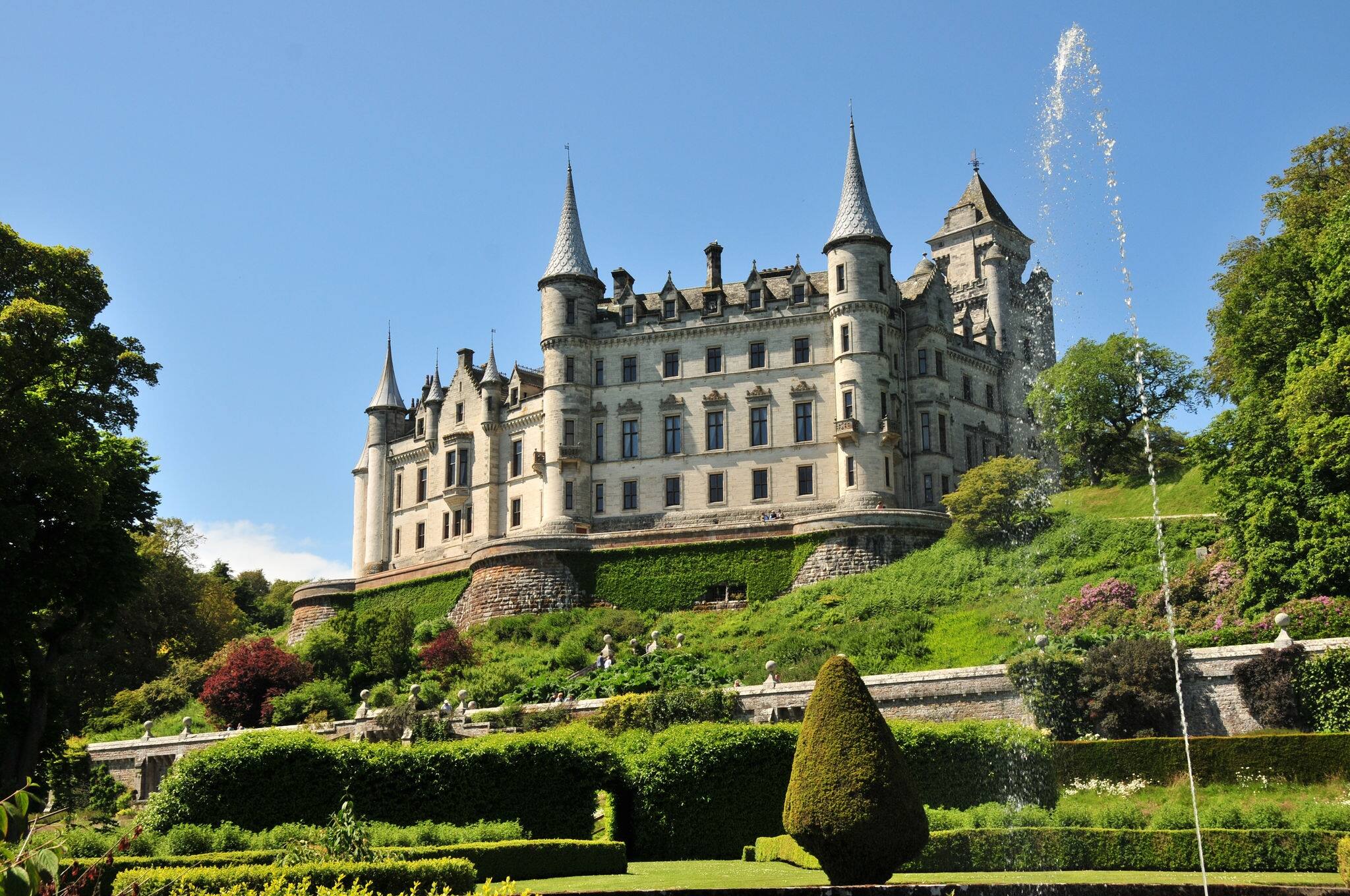 Dunrobin Castle in Sutherland Scotland