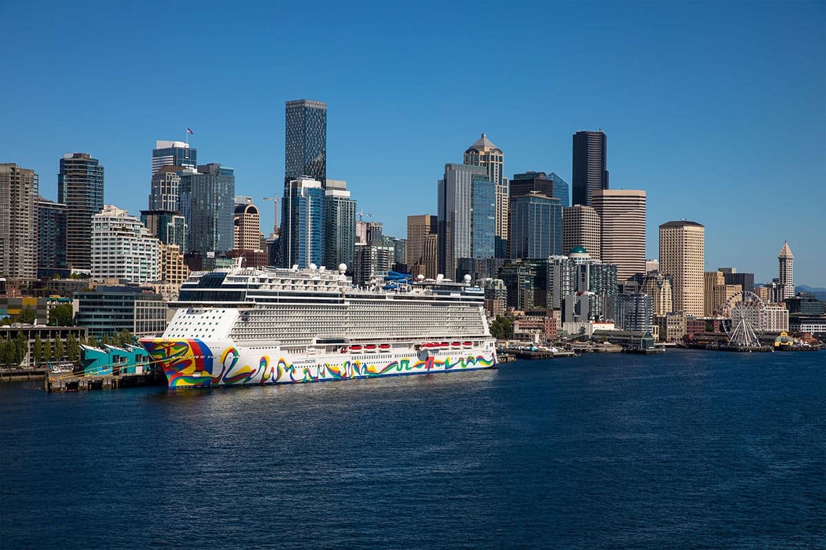 Norwegian Encore in Seattle.
