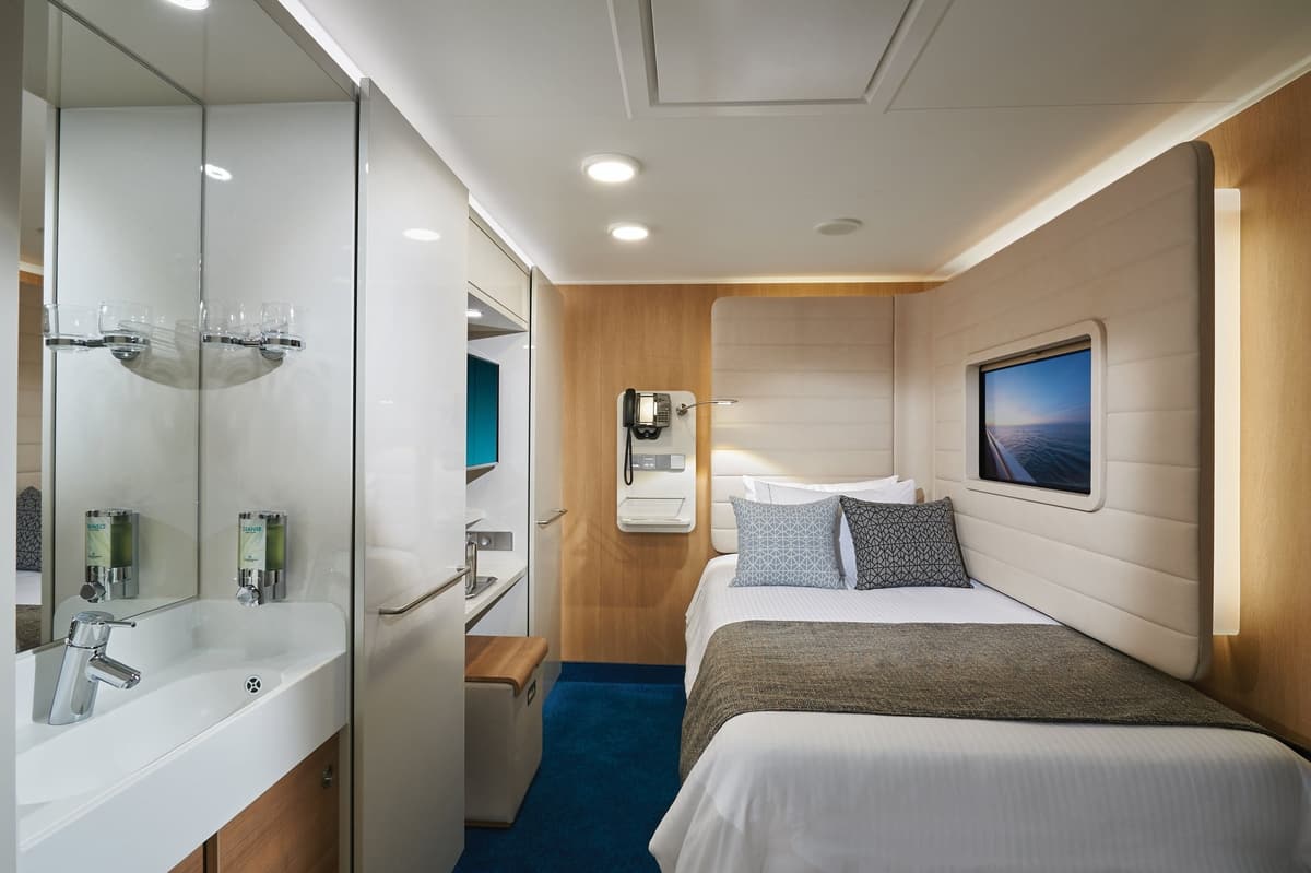 Modern Studio Cabin designed for one person aboard an NCL ship