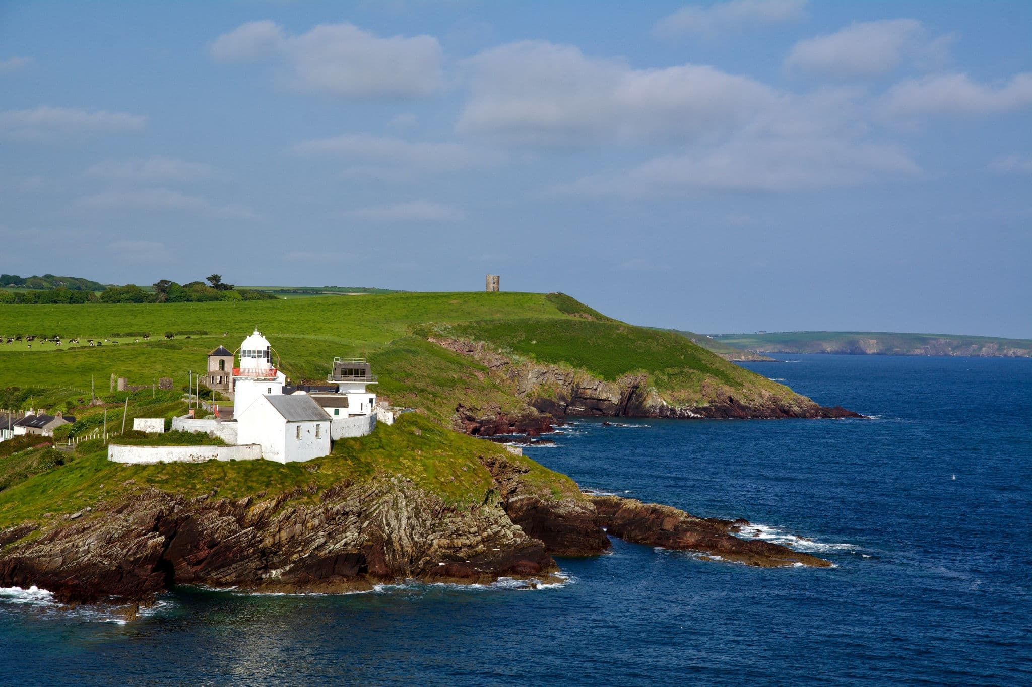View of the lighthouse of Ringaskiddy Ireland.