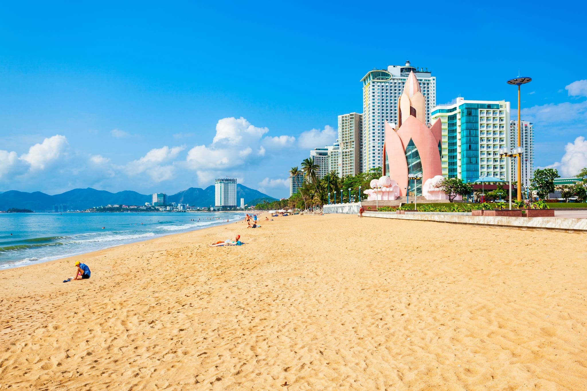Nha Trang city beach is a public beach located in the centre of Nha Trang in Vietnam