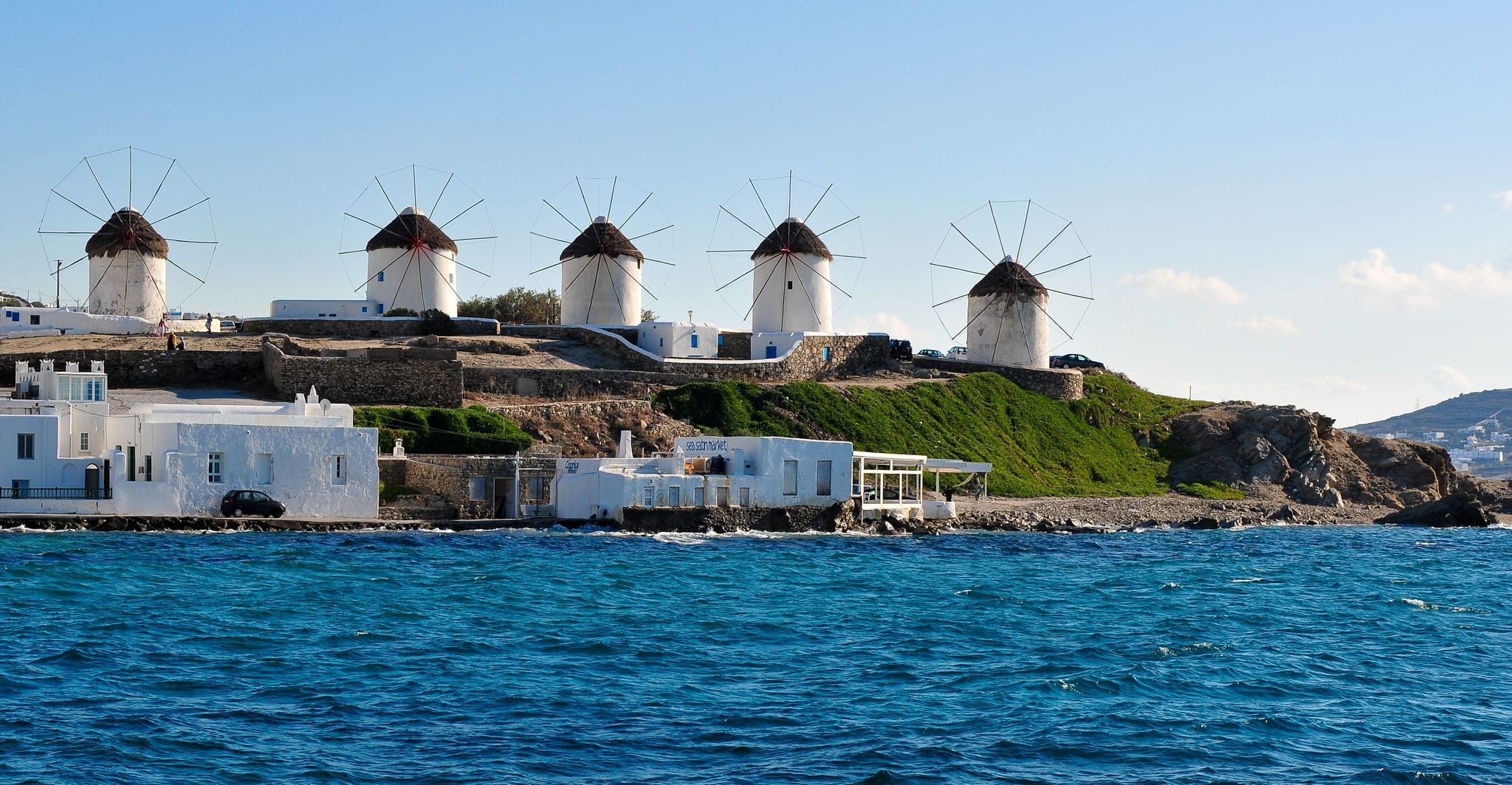 The five windmills of Mykonos - Greece