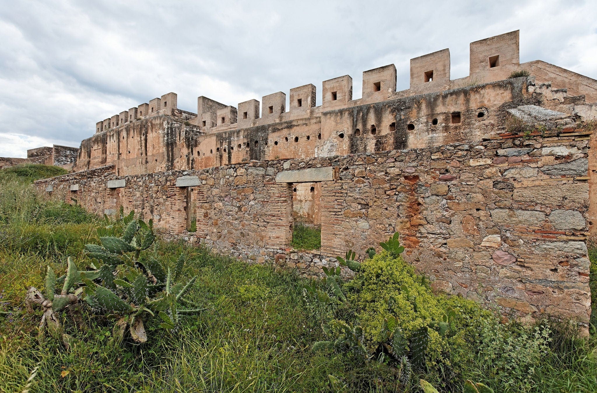 Walls of an old, historic fortress