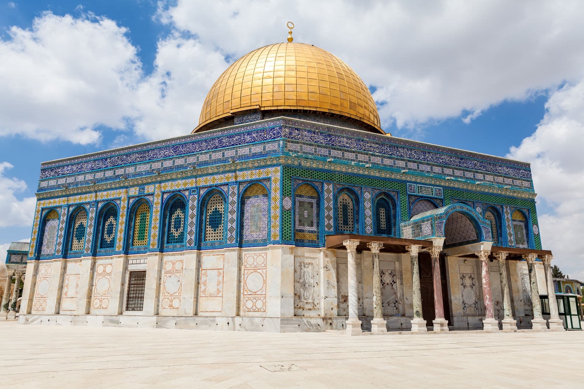 JERUSALEM, ISRAEL - CIRCA MAY 2018: View of Dome of the Rock in Jerusalem, Israel circa May 2018 in Jerusalem.