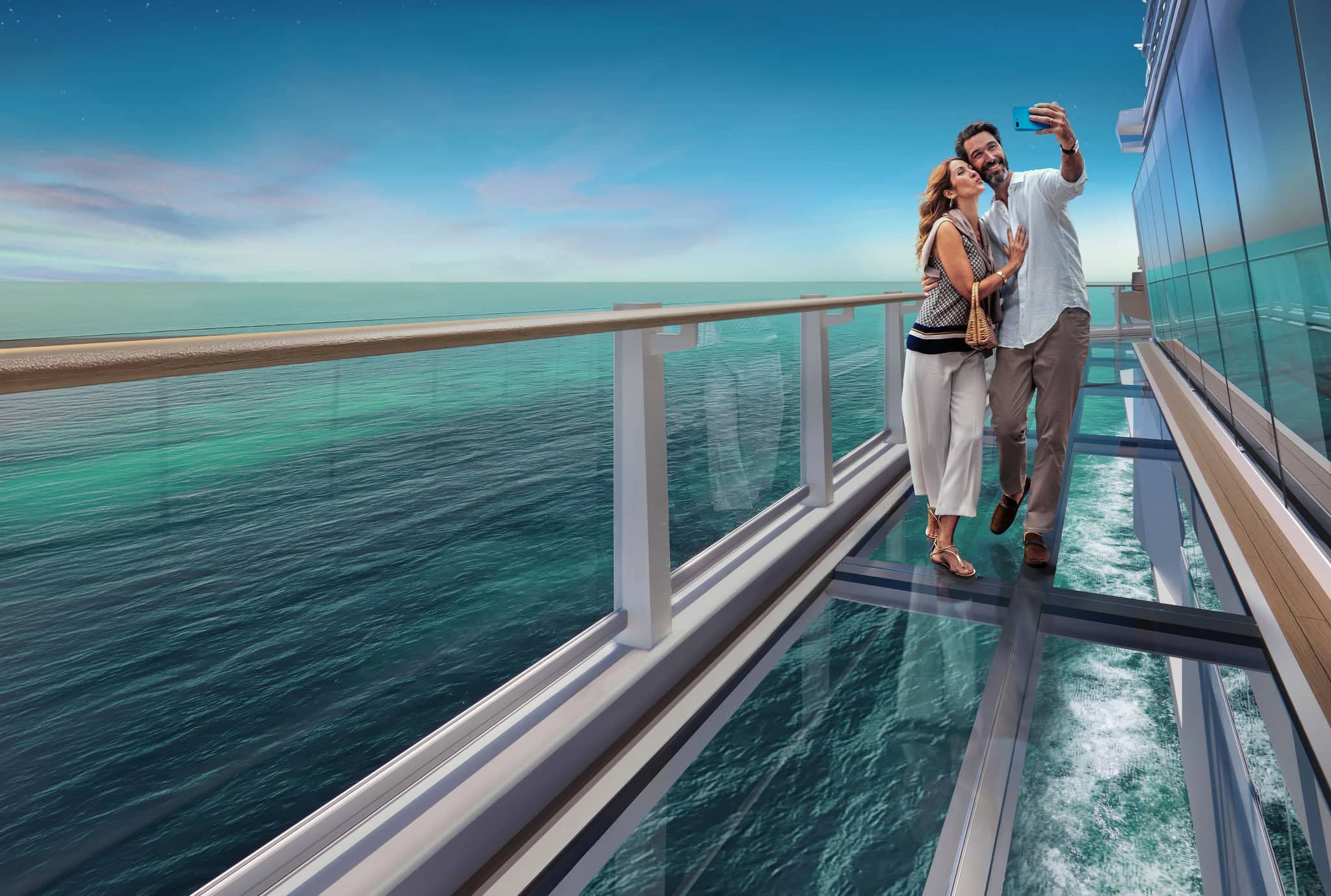 Couple enjoying onboard Norwegian Luna