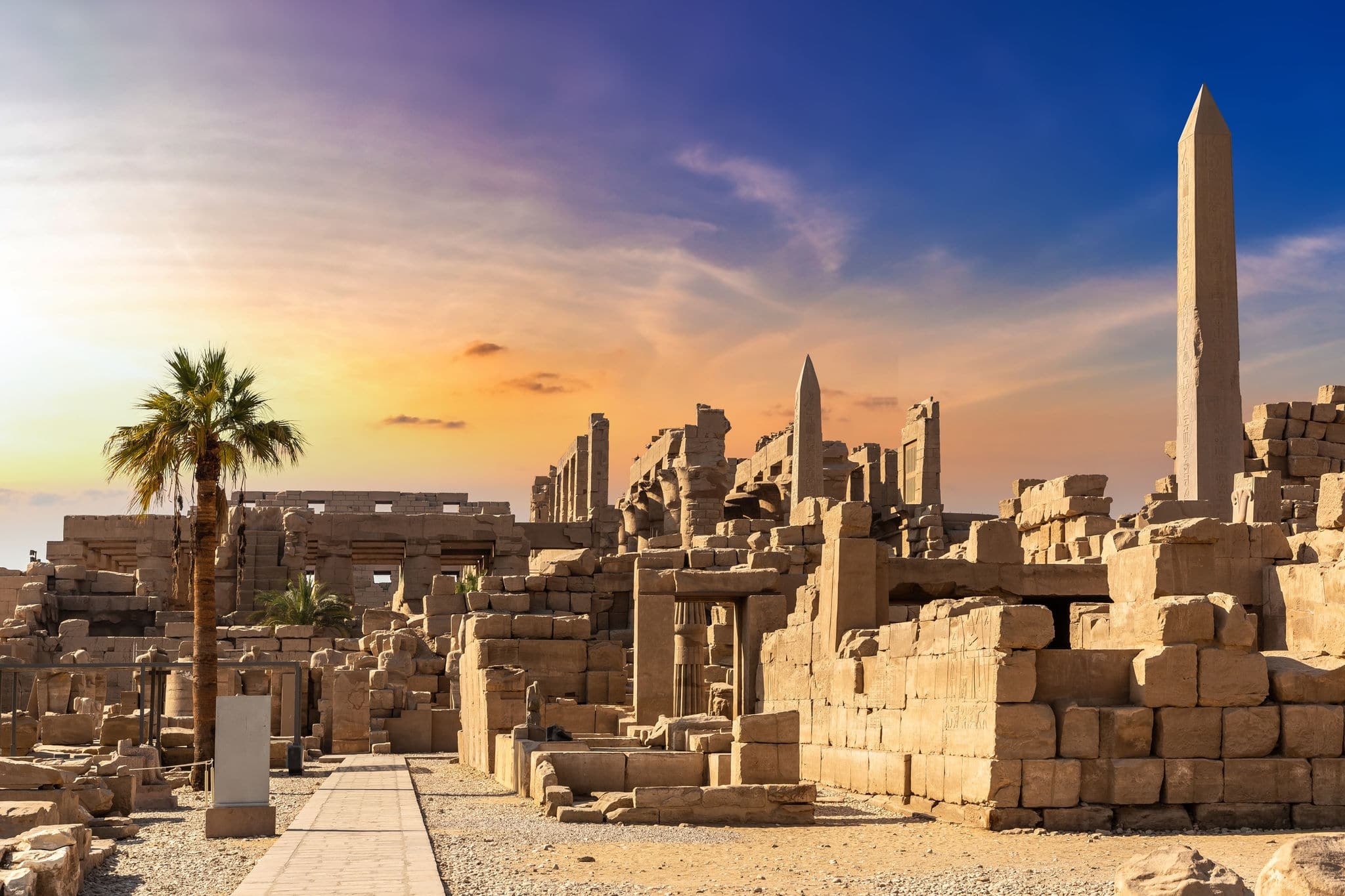 Karnak temple in a sunny day, Luxor, Egypt