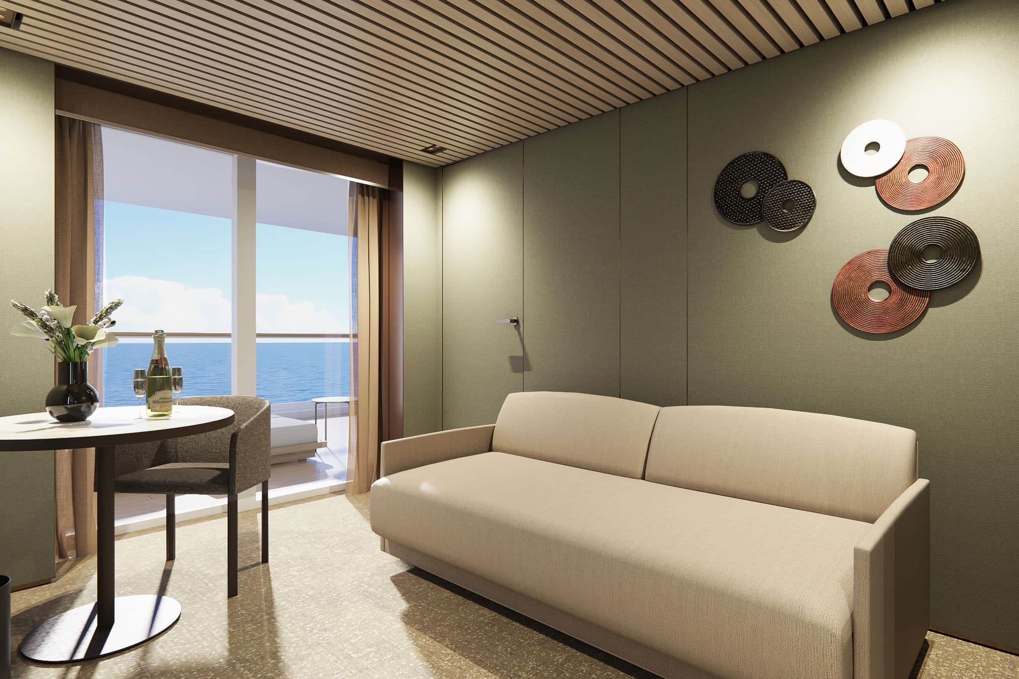 The Haven Aft-Facing Owner's Suite with Master Bedroom & Large Balcony