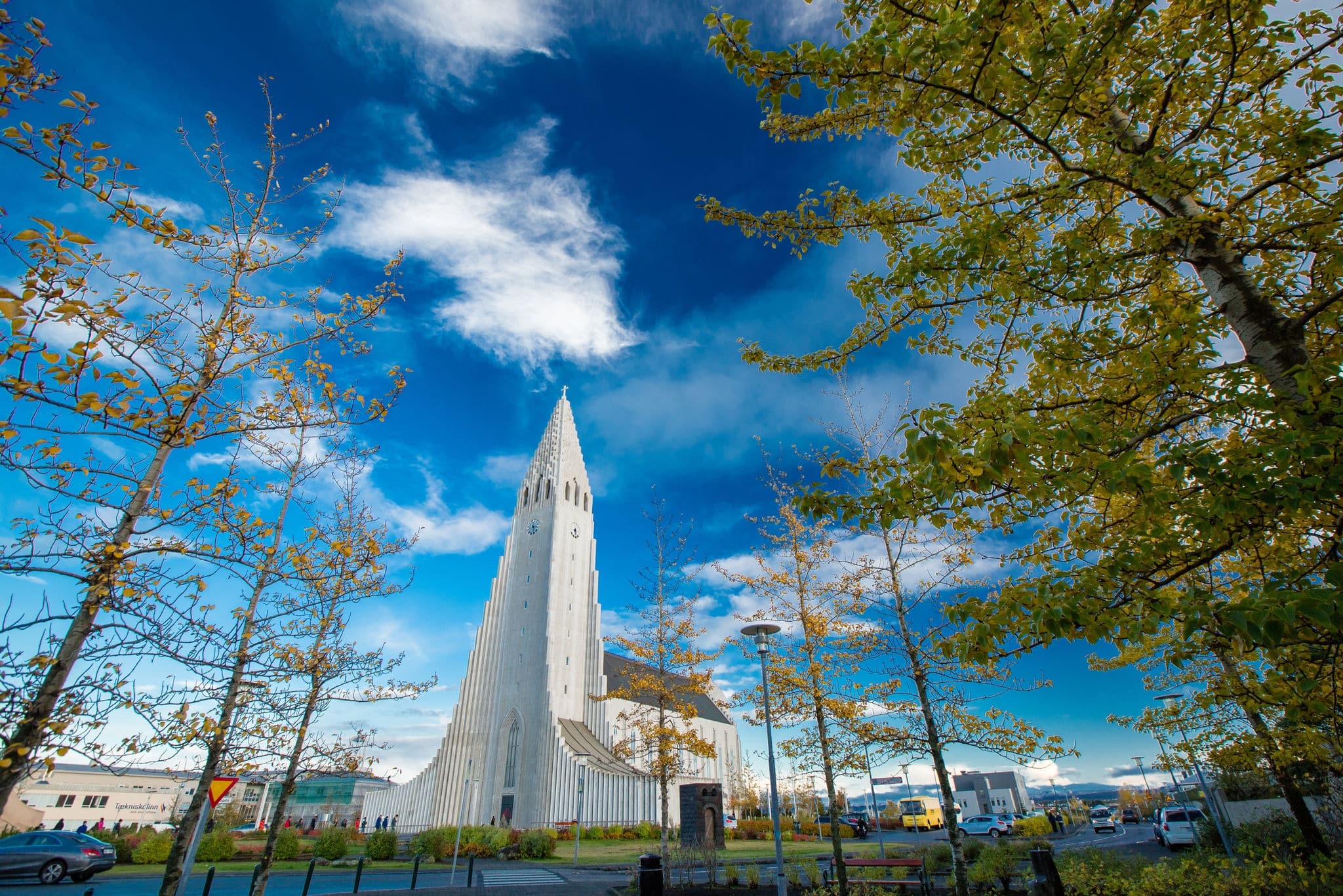 Hallgrímskirkja Church in Iceland.