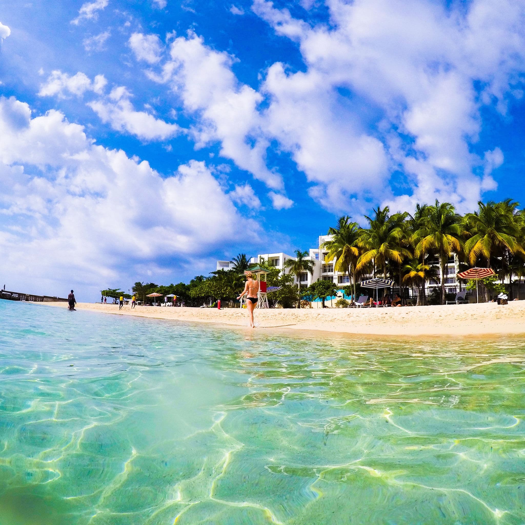 Doctor's Cave Beach , Montego Bay (also known as Doctor's Cave Bathing Club) has been one of the most famous beaches in Jamaica for nearly a century