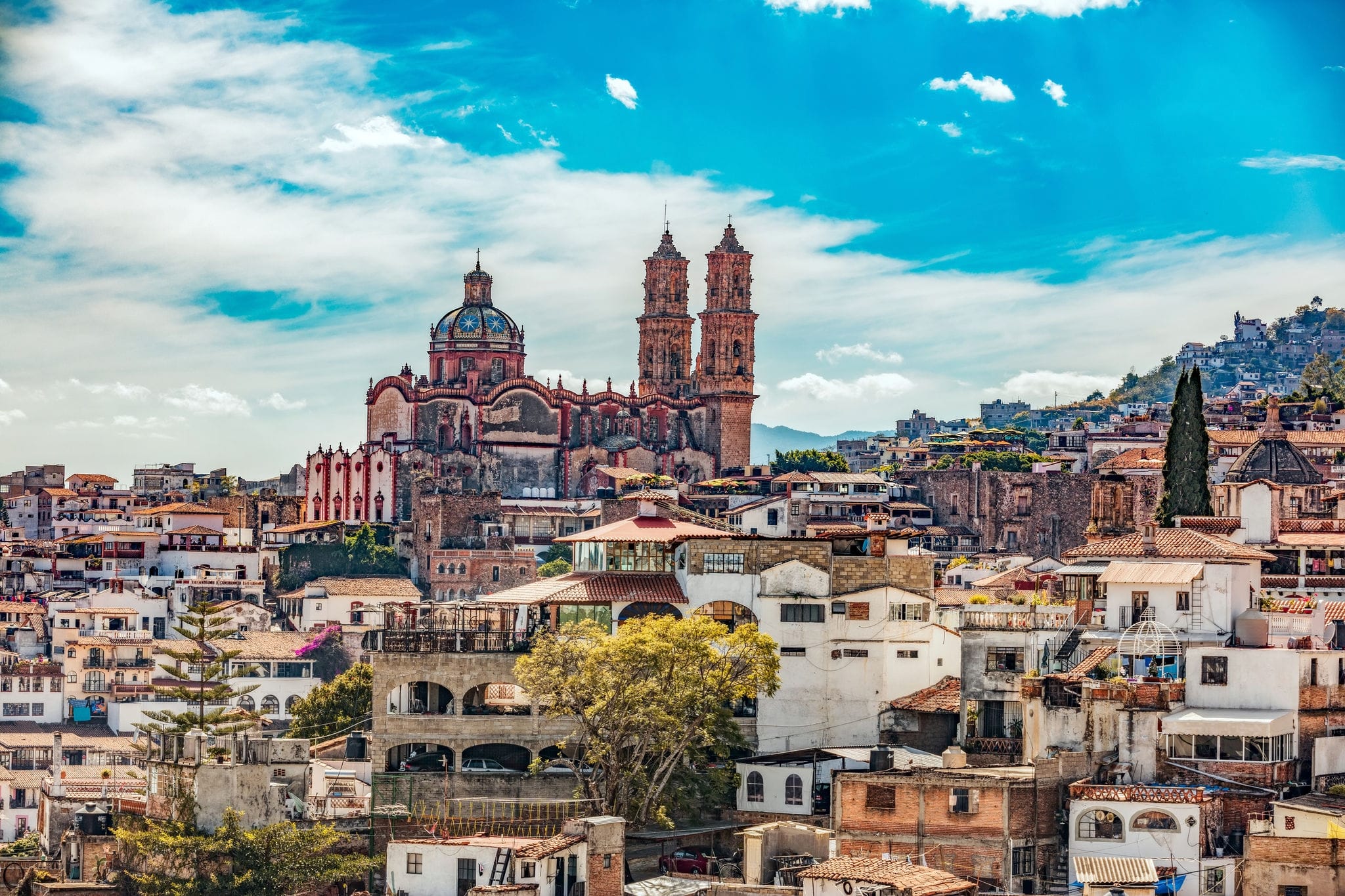 Taxco cathedral, Mexico