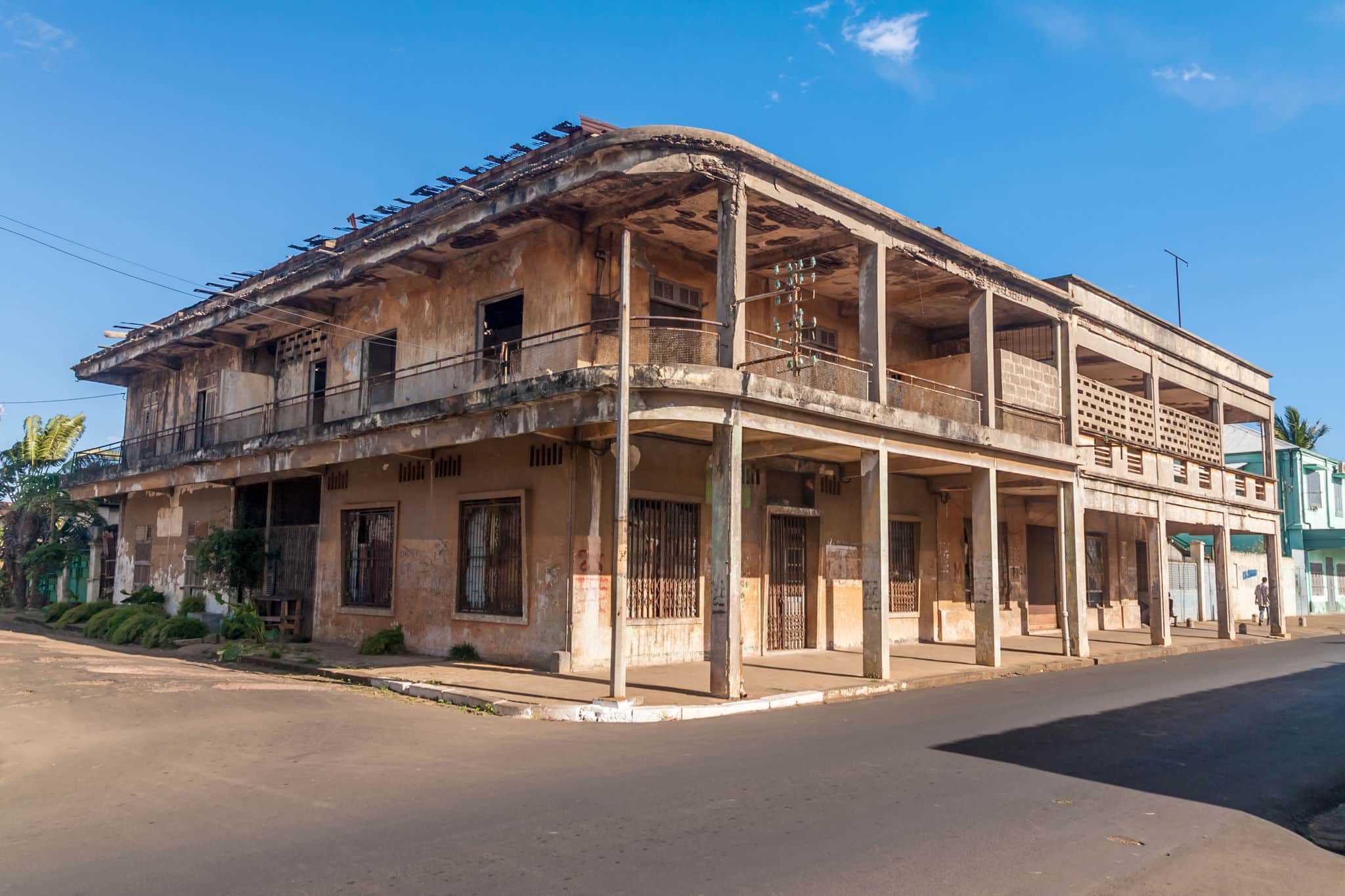 Colonial architecture typical of Diego Suarez (Antsiranana), north of Madagascar