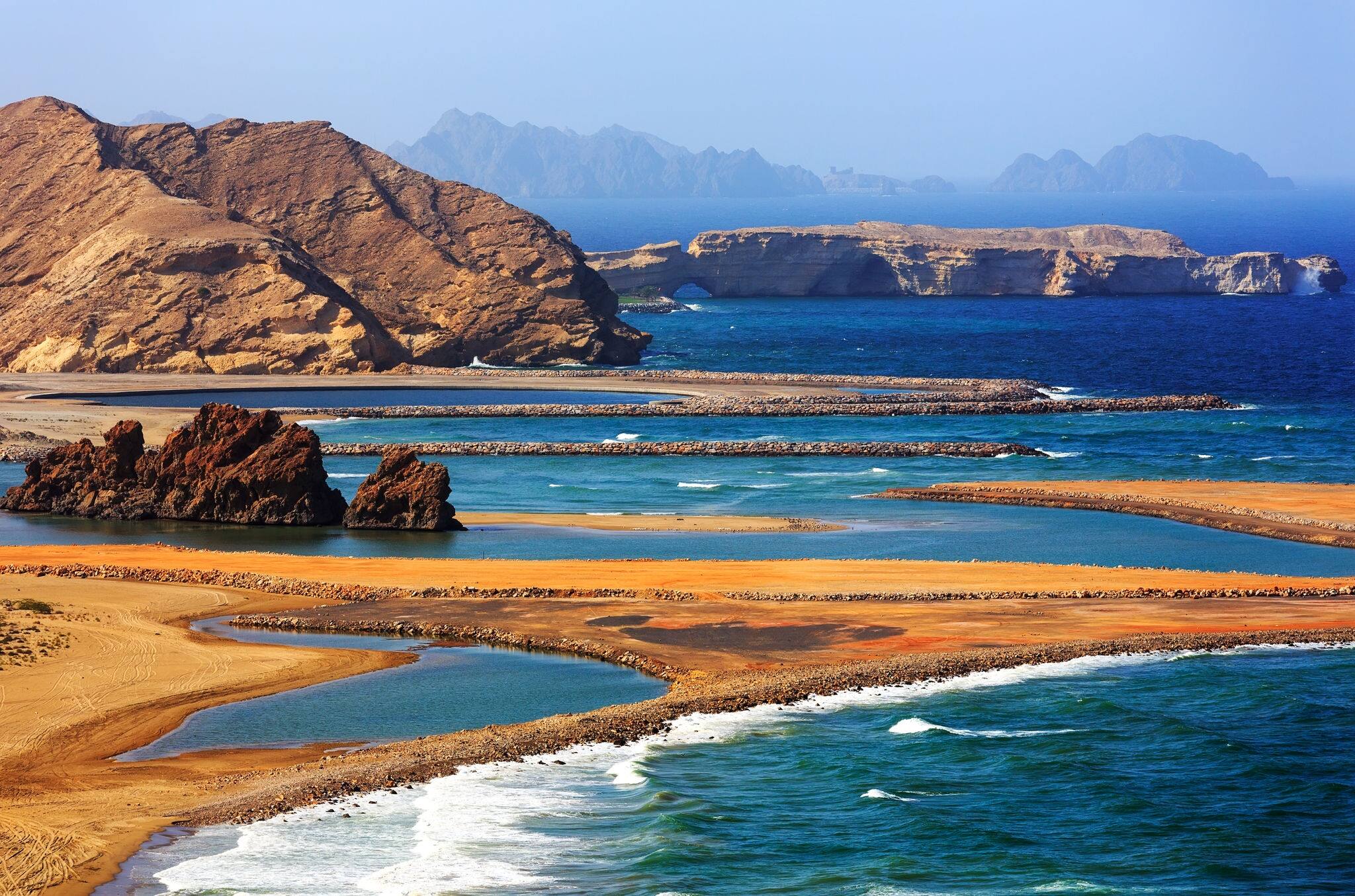 Amazingly beautiful Yiti beach near to Muscat, Oman