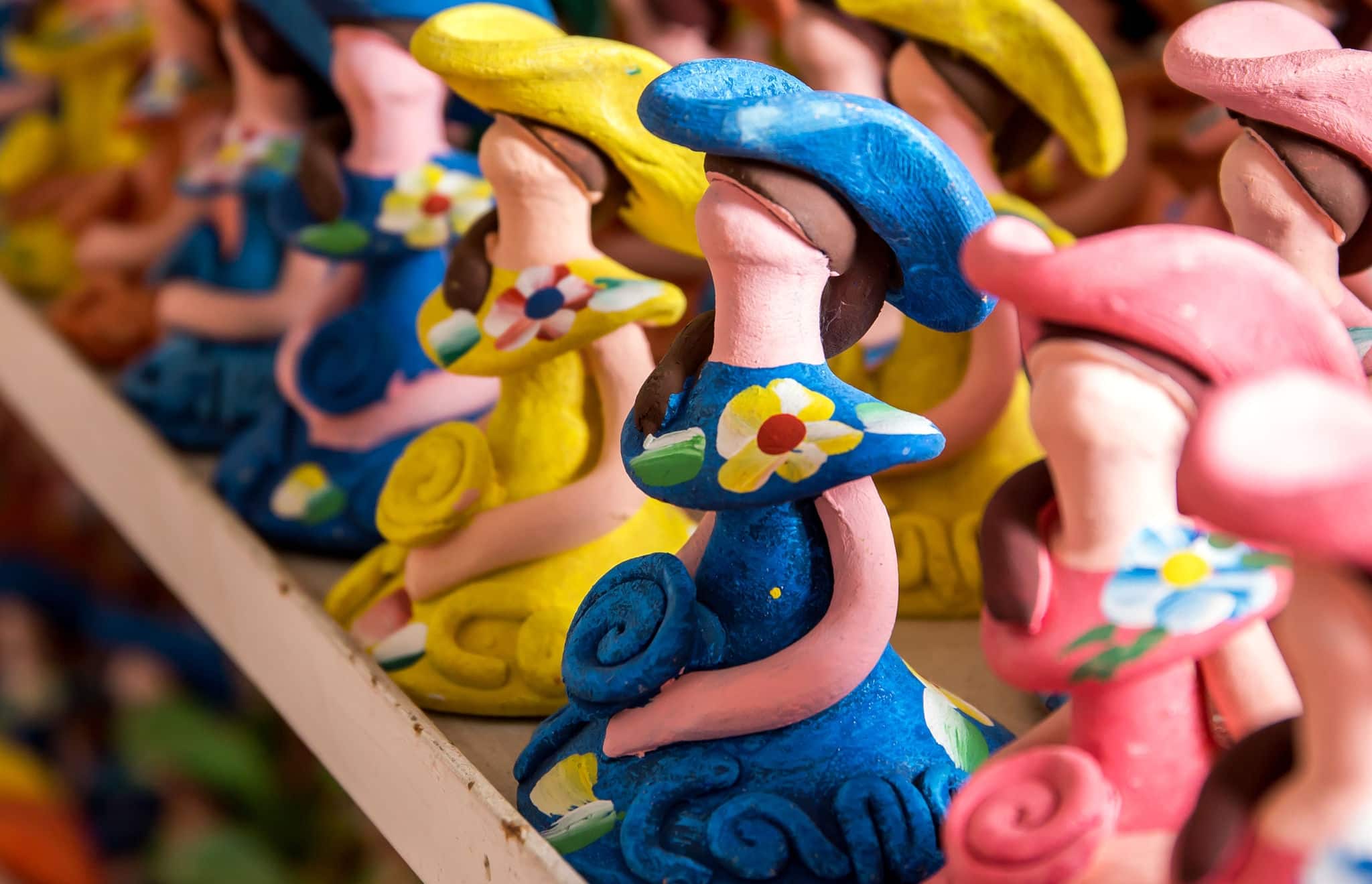 Traditional ceramic souvenirs in Dominican Republic