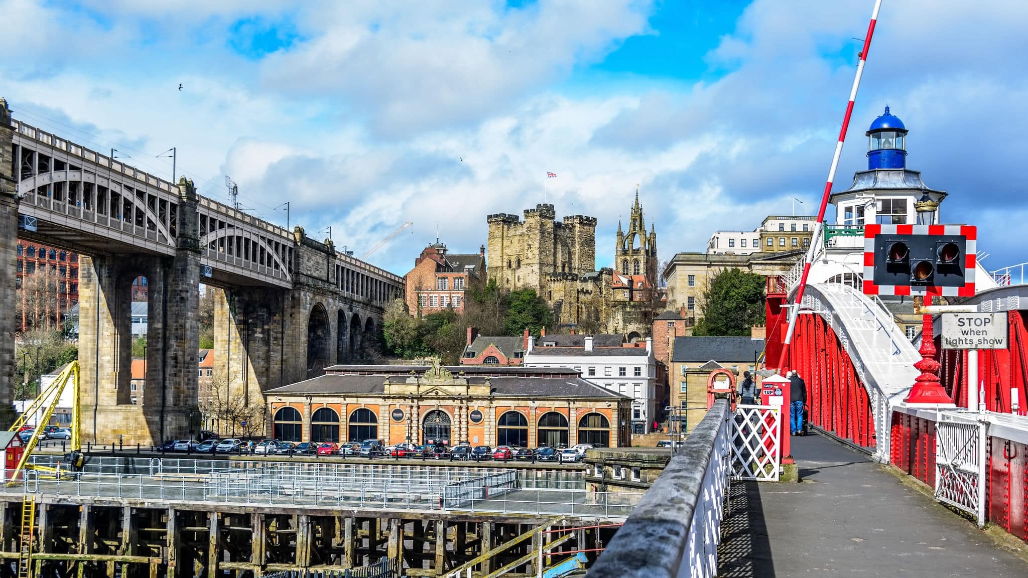 Newcastle Swing Bridge and Castle