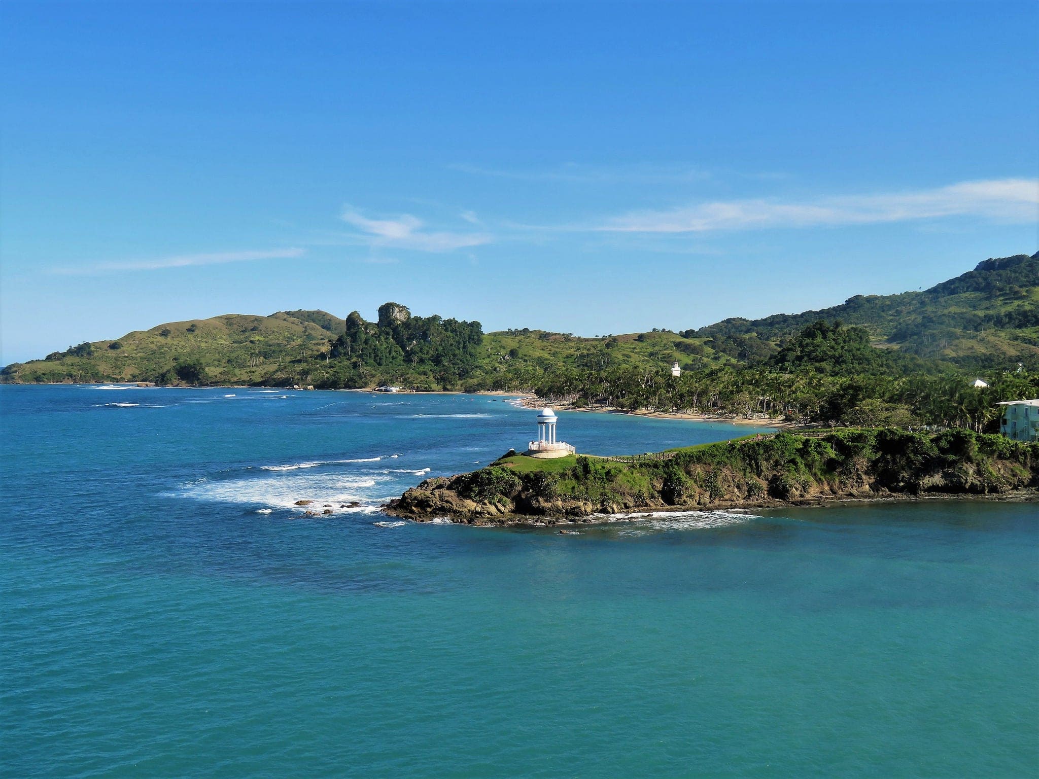 Beach and Mountain scenic views near Puerta Plata, Dominican Republic