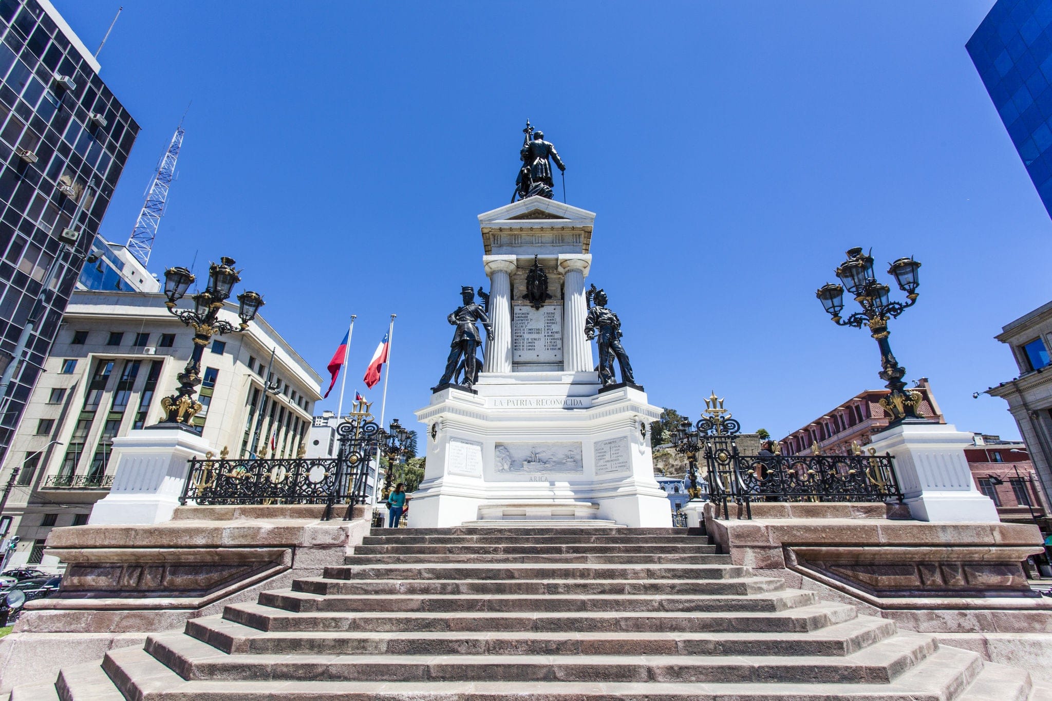 Monumento a los héroes de Iquique monument, Valparaiso, Chile