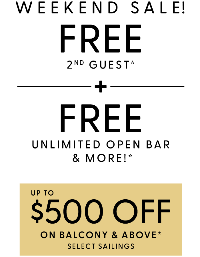 50% OFF All Cruises
