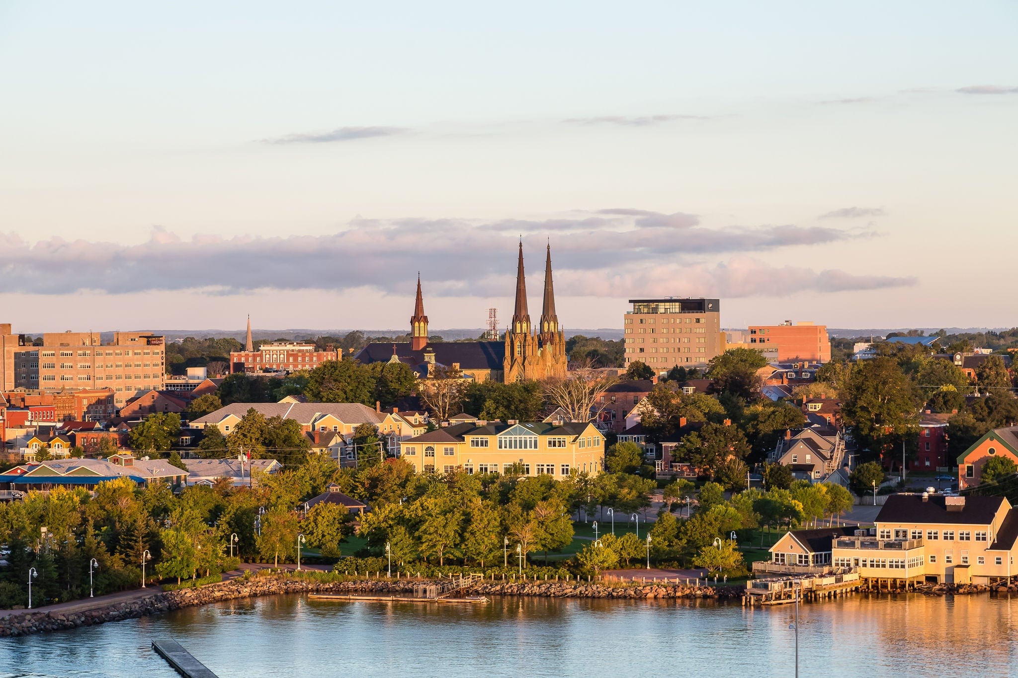 View of Charlottetown, Prince Edward Island, Canada from the sea