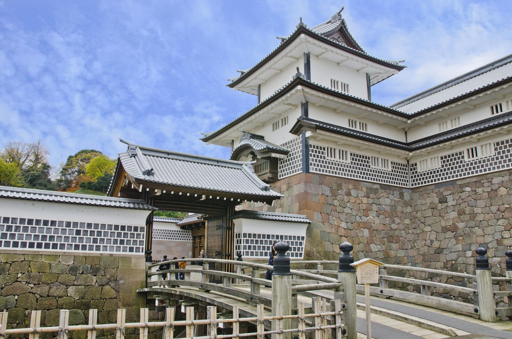 Inside the area in Kanazawa Castle of Kanazawa City, Japan.