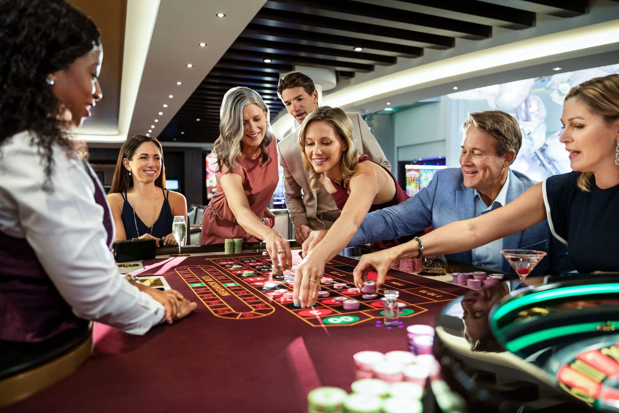 NCL Encore Casino Roulette Table