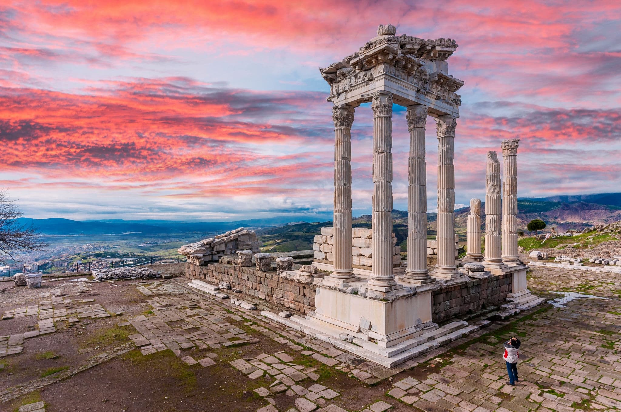 The Temple of Trajan in Pergamon Ancient City
